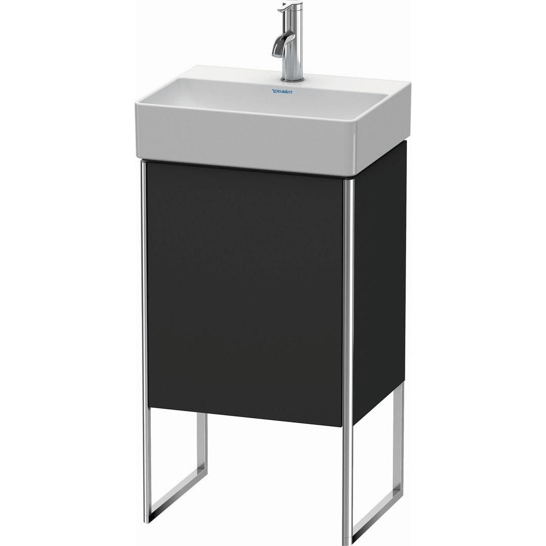 Duravit XSquare 17" Graphite One Door Floorstanding Vanity Unit (XS4441L8080)