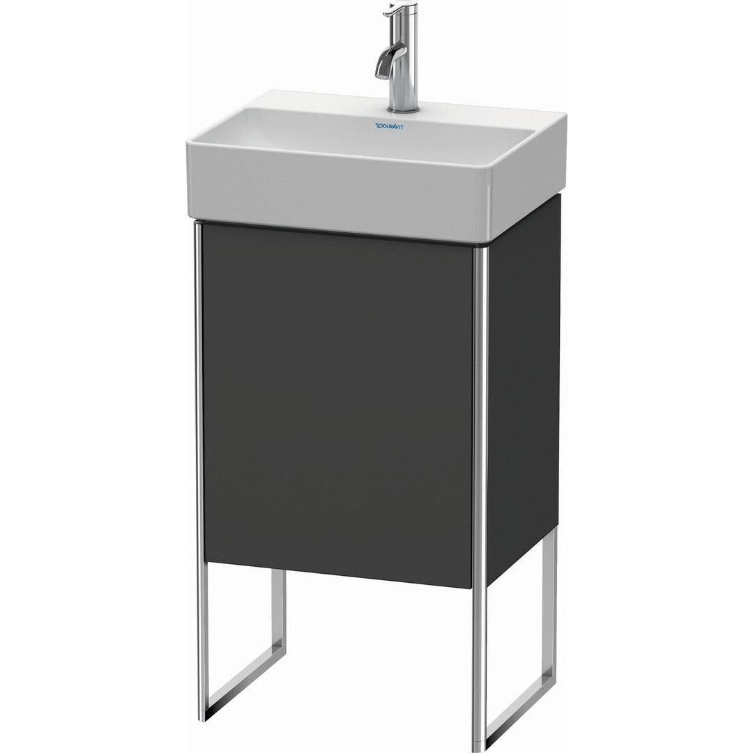 Duravit XSquare 17" Graphite One Door Floorstanding Vanity Unit (XS4441R4949)