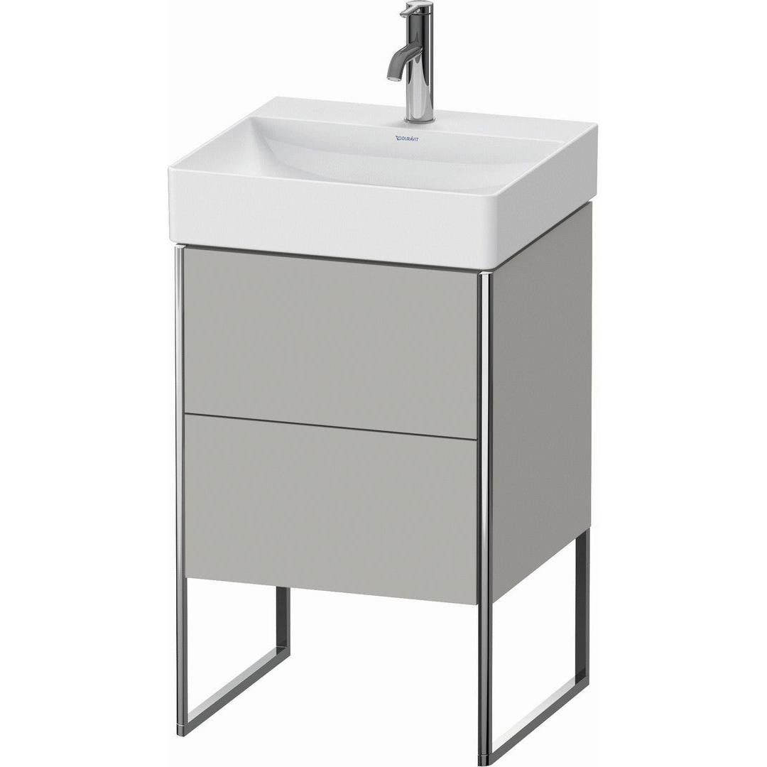 Duravit XSquare 19" Concrete Gray Two Drawer Floorstanding Vanity Unit (XS443900707)