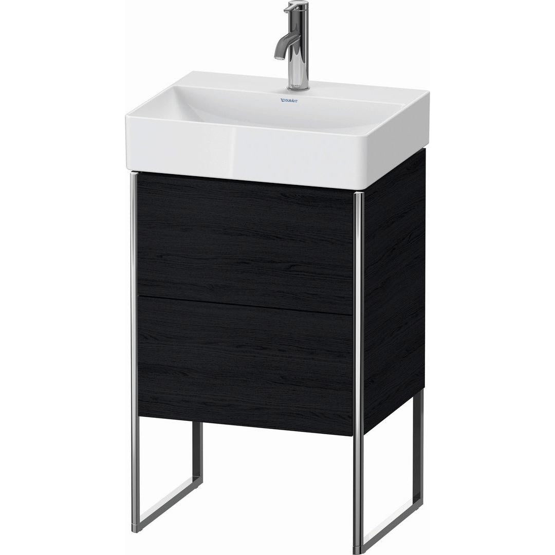 Duravit XSquare 19" Oak Black Two Drawer Floorstanding Vanity Unit (XS443801616)