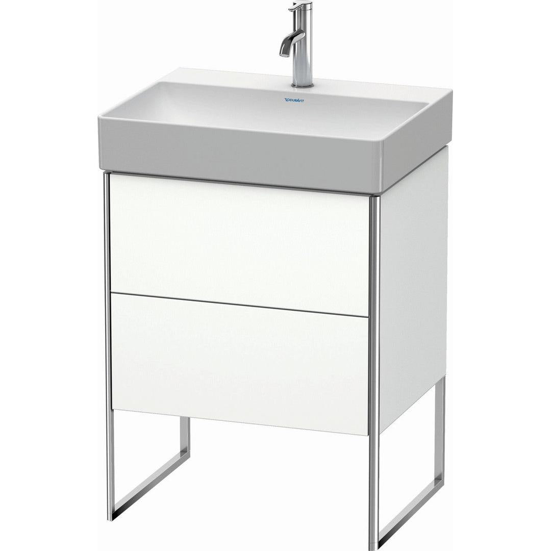 Duravit XSquare 23" White Matt Two Drawer Floorstanding Vanity Unit (XS444201818)