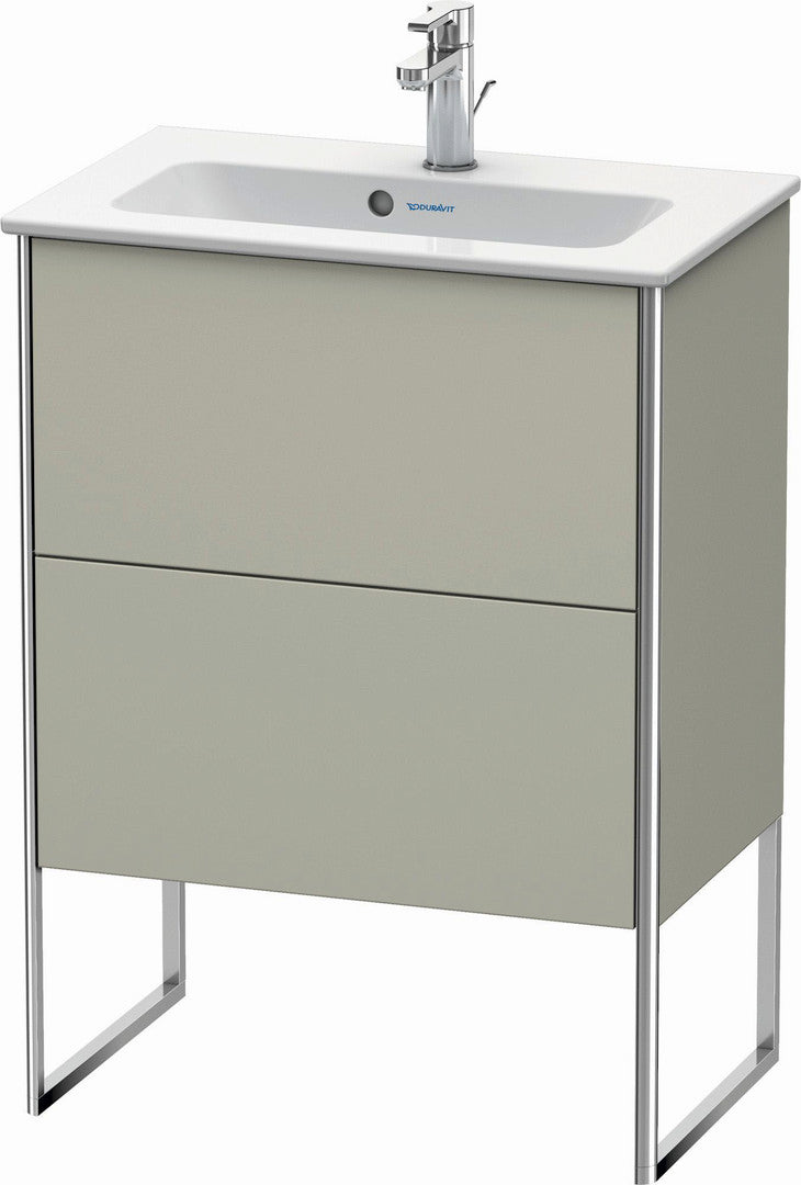 Duravit XSquare 24" Taupe Two Drawer Floorstanding Vanity Unit (XS445406060)