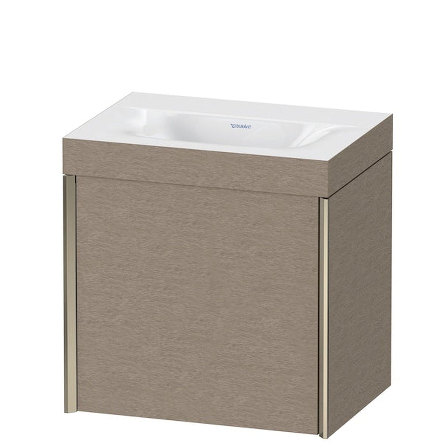 Duravit XViu 18" x 18" x 13" One Door C-Bonded Wall-Mount Vanity Kit Without Tap Hole, Cashmere Oak (XV4631NB111C)