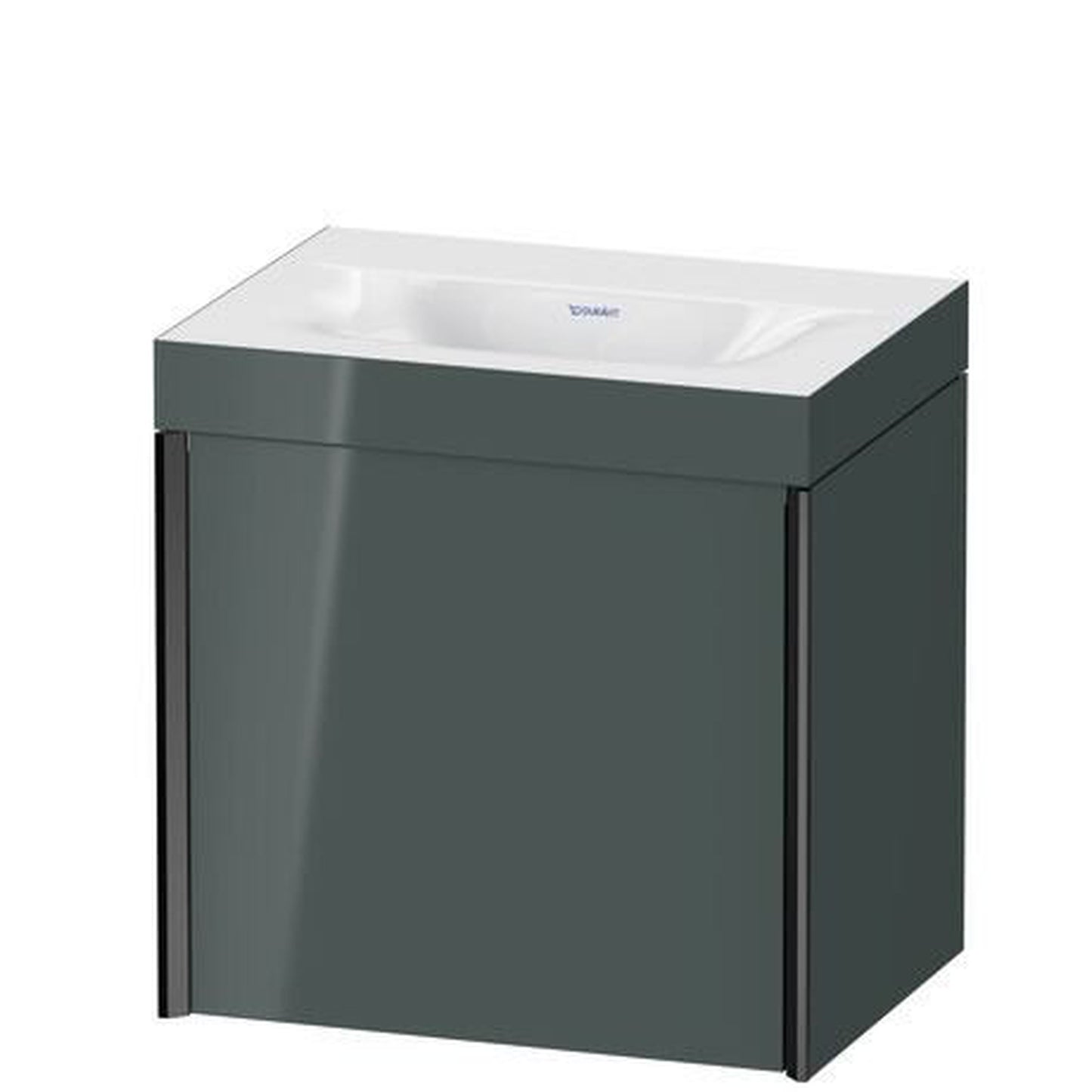 Duravit XViu 18" x 18" x 13" One Door C-Bonded Wall-Mount Vanity Kit Without Tap Hole, Dolomite Gray (XV4631NB238C)