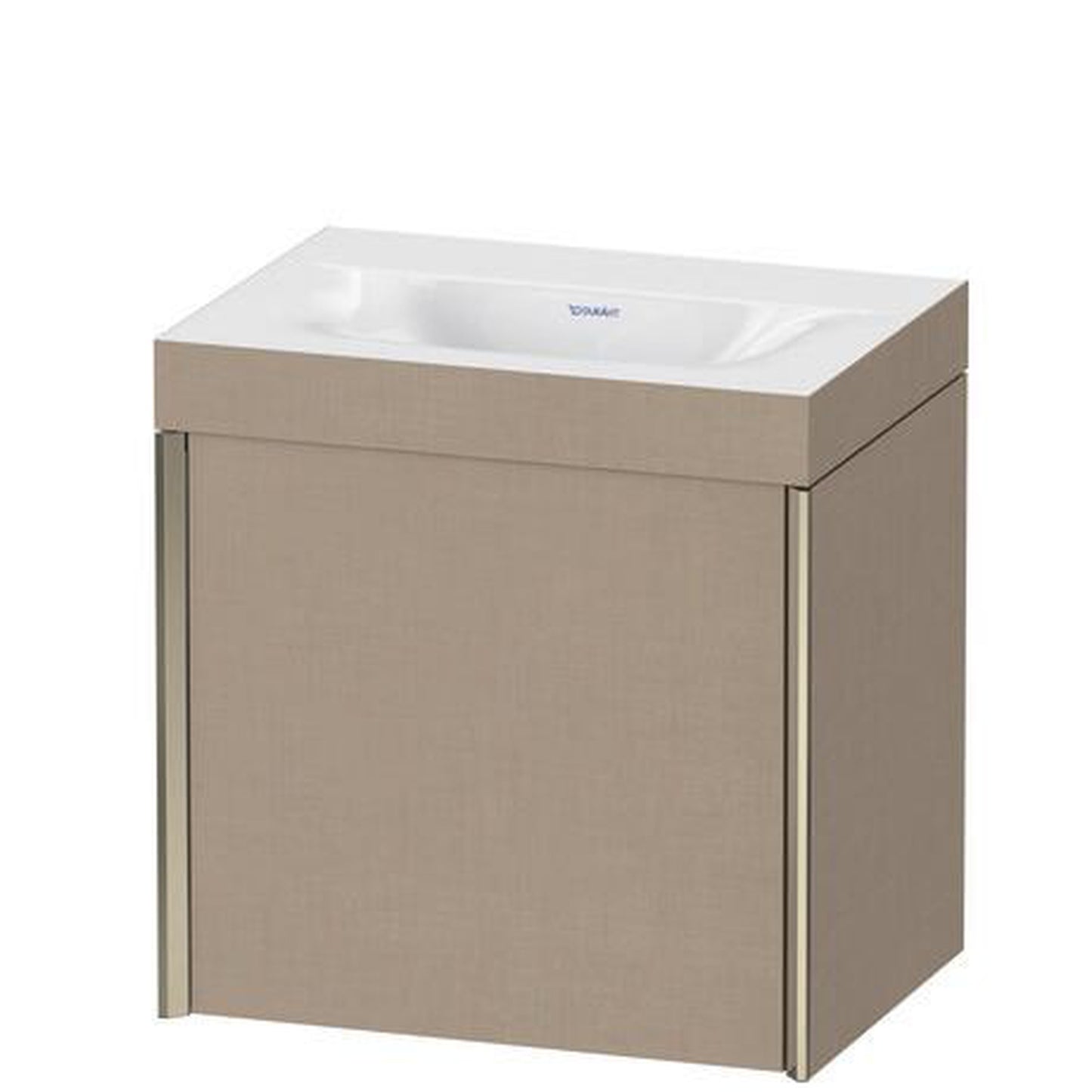 Duravit XViu 18" x 18" x 13" One Door C-Bonded Wall-Mount Vanity Kit Without Tap Hole, Linen (XV4631NB175C)
