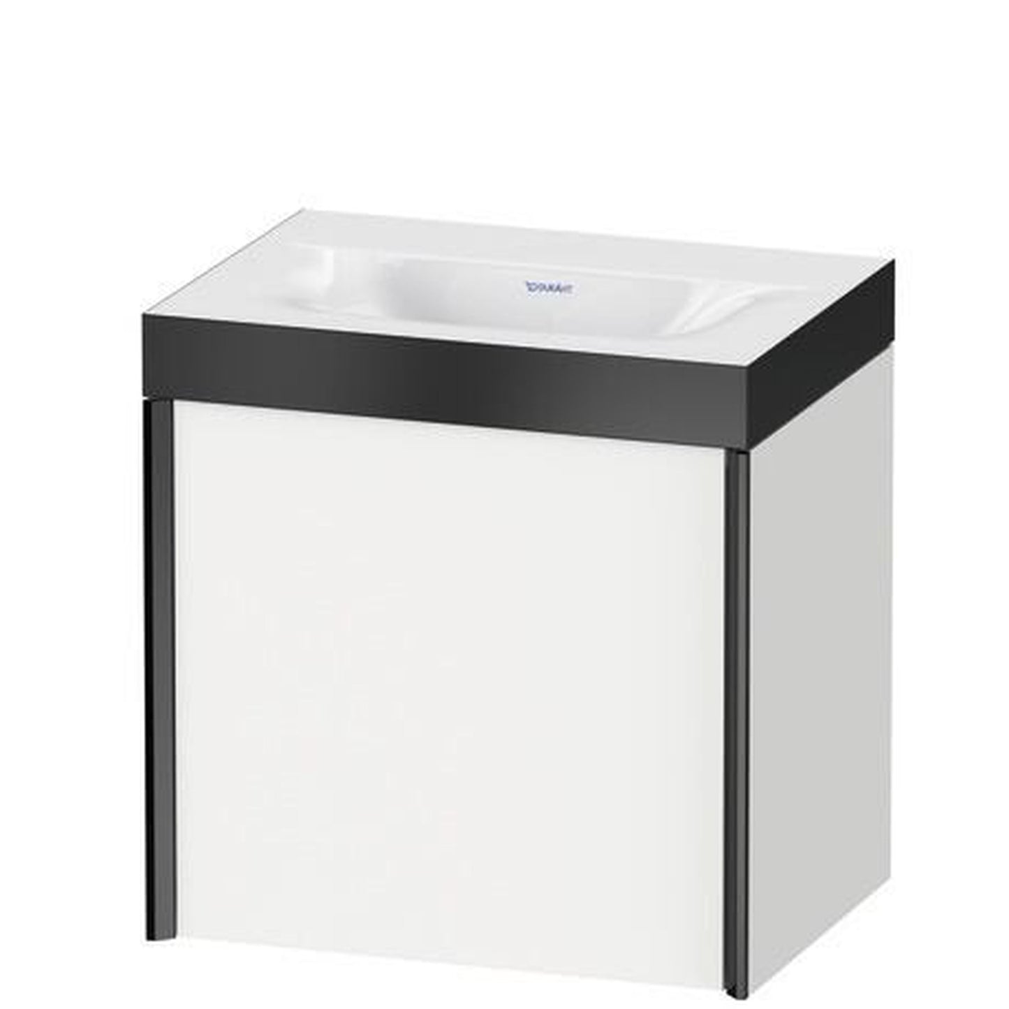 Duravit XViu 18" x 18" x 13" One Door C-Bonded Wall-Mount Vanity Kit Without Tap Hole, White (XV4631NB218P)