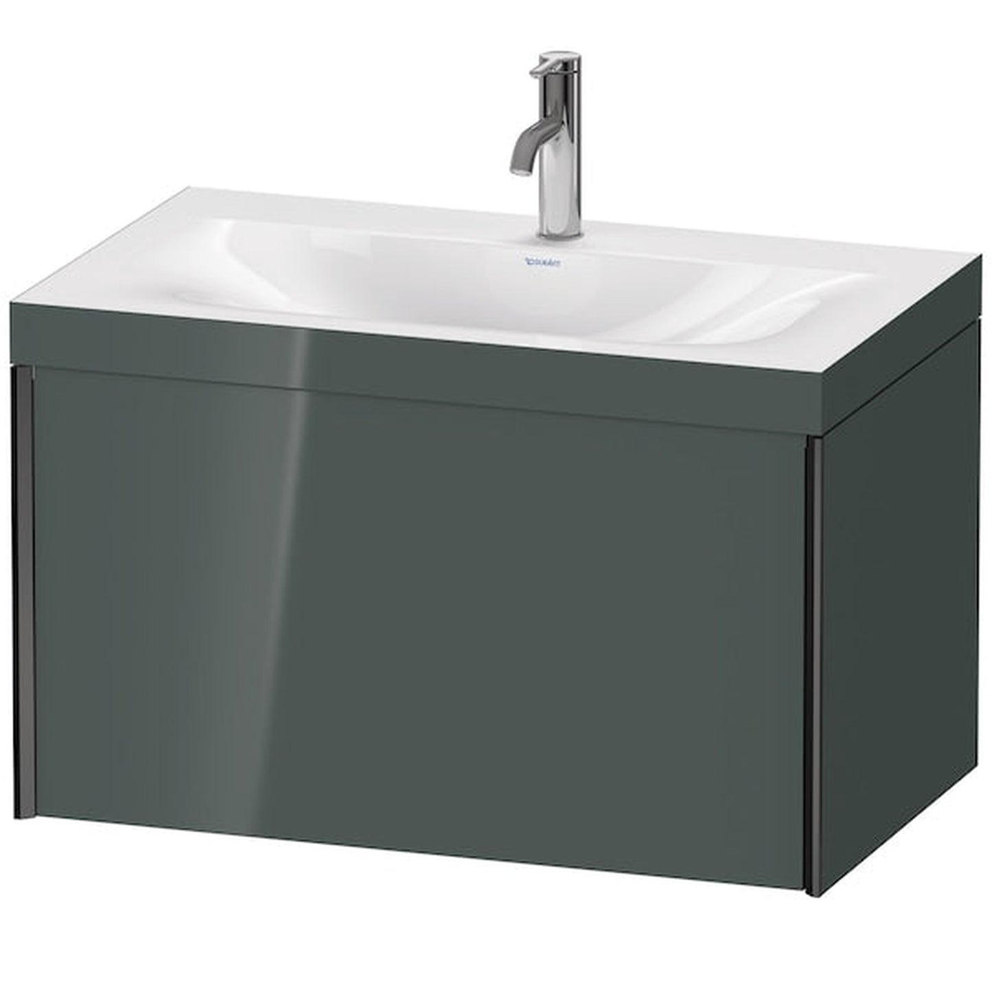 Duravit XViu 31" x 20" x 19" One Drawer C-Bonded Wall-Mount Vanity Kit With One Tap Hole, Dolomite Gray (XV4610OB238C)