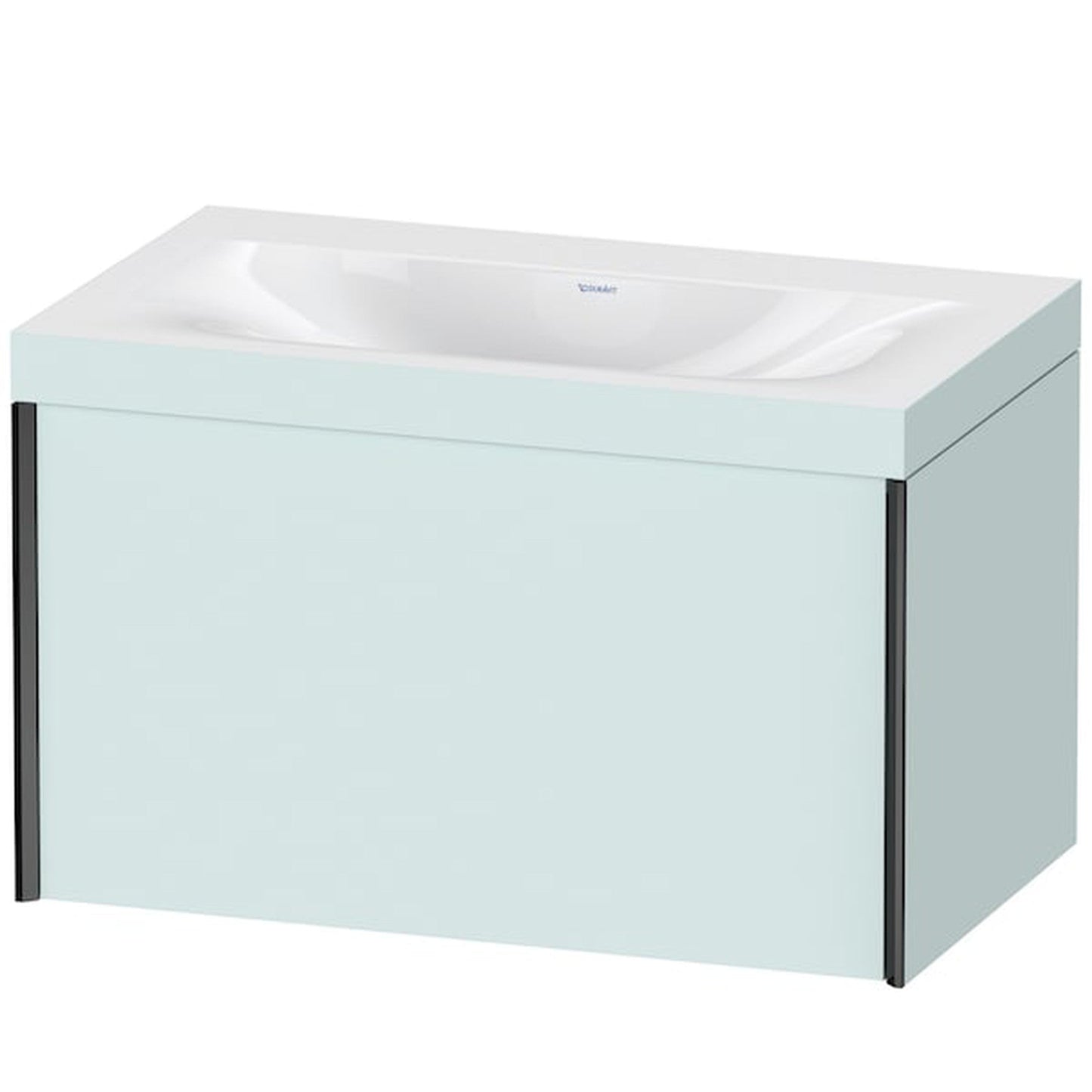 Duravit XViu 31" x 20" x 19" One Drawer C-Bonded Wall-Mount Vanity Kit Without Tap Hole, Light Blue (XV4610NB209C)