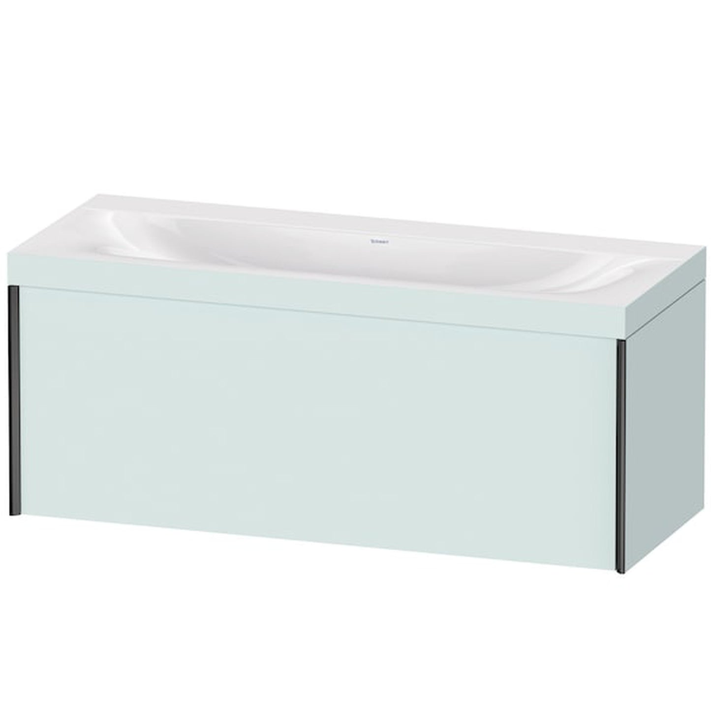 Duravit XViu 47" x 20" x 19" One Drawer C-Bonded Wall-Mount Vanity Kit Without Tap Hole, Light Blue (XV4612NB209C)