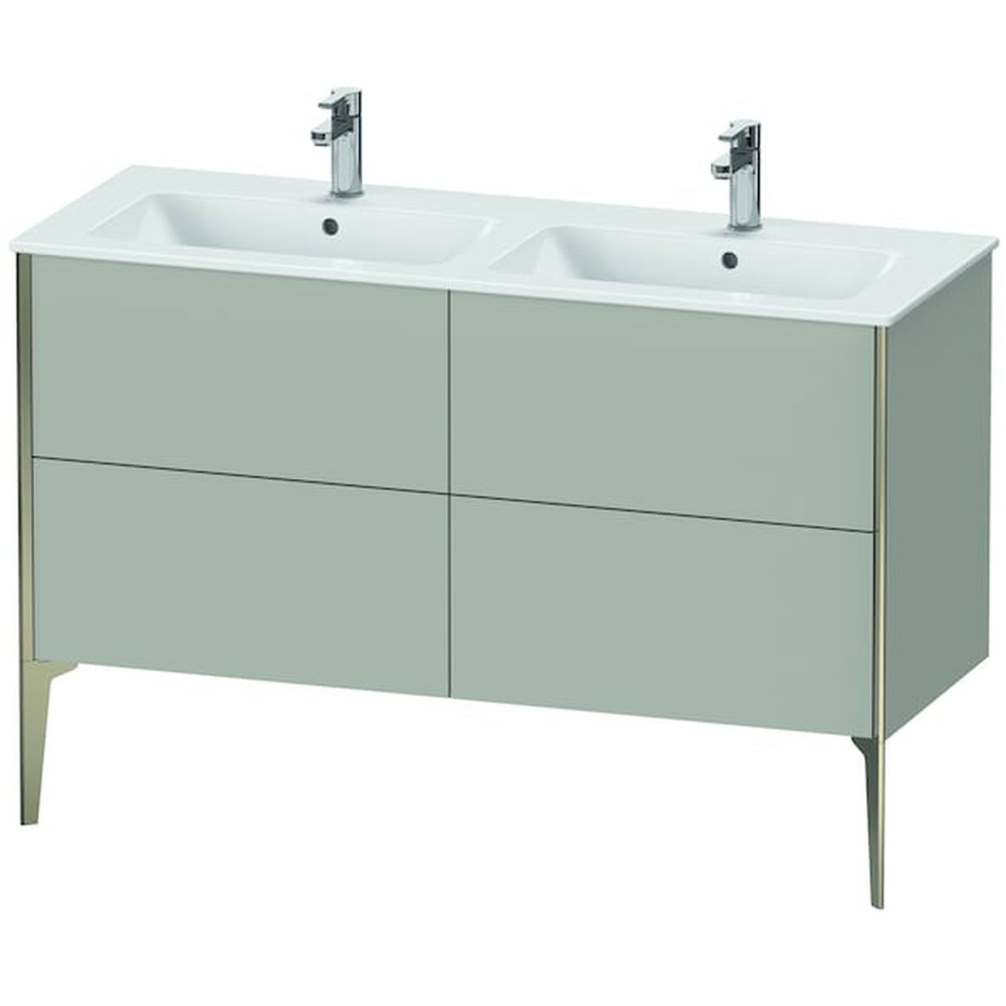 Duravit XViu 50" x 23" x 19" Four Drawer Floorstanding Vanity Unit Concrete Gray (XV44850B107)