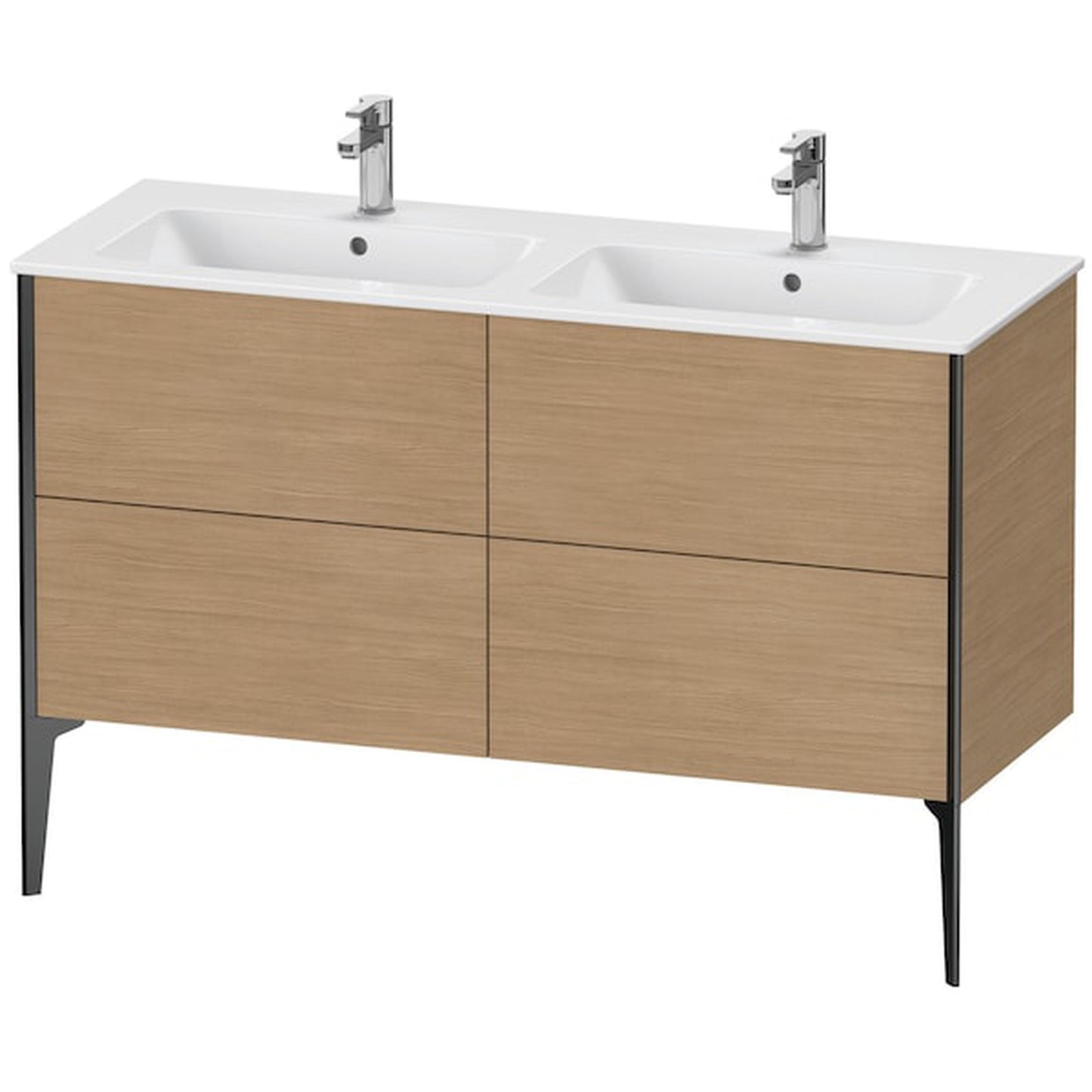 Duravit XViu 50" x 23" x 19" Four Drawer Floorstanding Vanity Unit European Oak (XV44850B252)