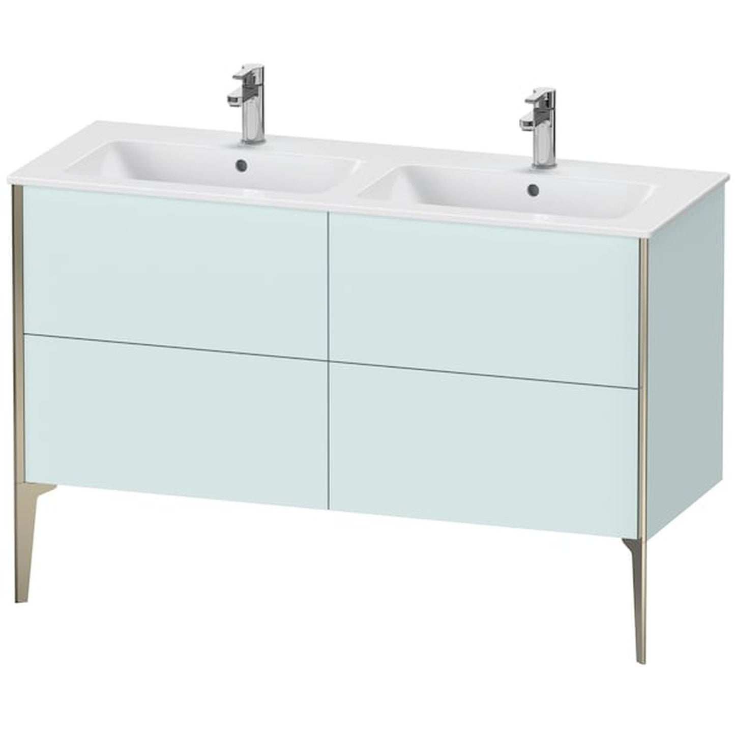 Duravit XViu 50" x 23" x 19" Four Drawer Floorstanding Vanity Unit Light Blue (XV44850B109)