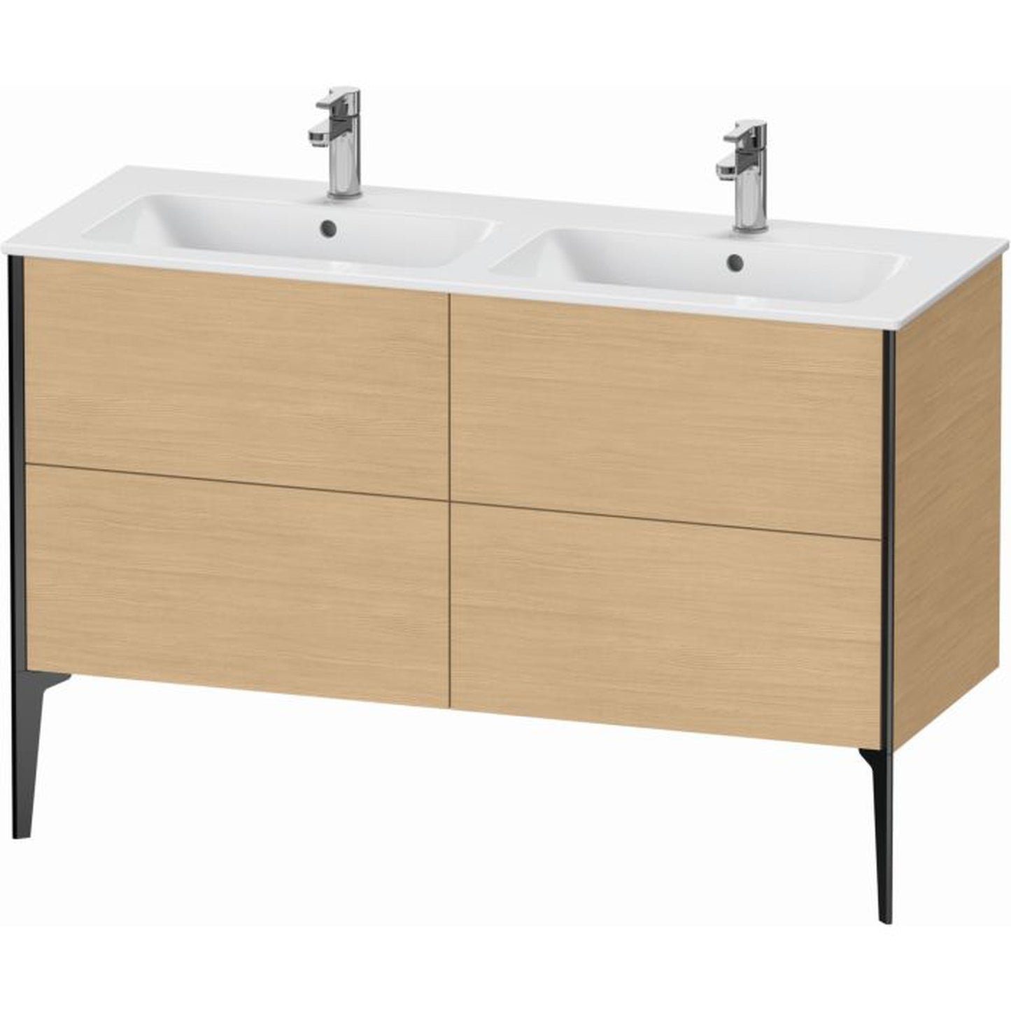 Duravit XViu 50" x 23" x 19" Four Drawer Floorstanding Vanity Unit Natural Oak (XV44850B230)