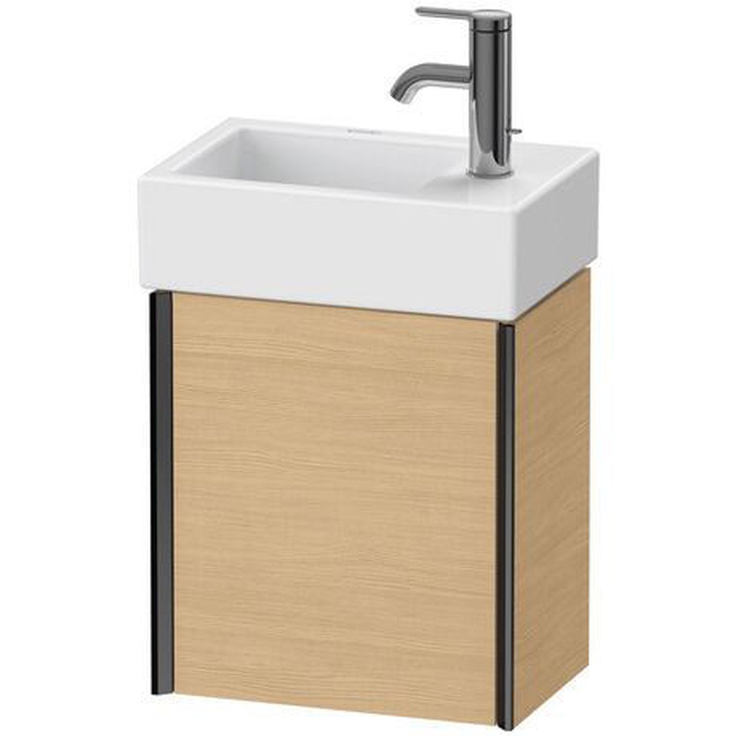 Duravit Xviu 14" x 16" x 9" One Door Wall-Mount Vanity Unit With Left Hinge, Natural Oak (XV4230LB230)