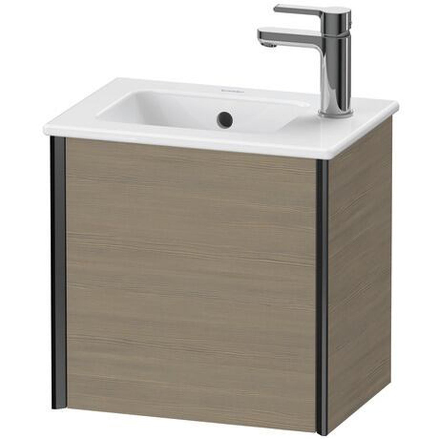 Duravit Xviu 16" x 16" x 11" One Door Wall-Mount Vanity Unit With Left Hinge, Oak Terra (XV4024LB235)