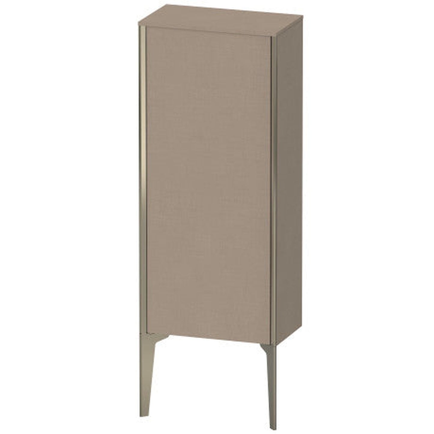 Duravit Xviu 16" x 35" Semi Tall Cabinet With Right Hinge, Champagne Matt and Linen Finish (XV1305RB175)
