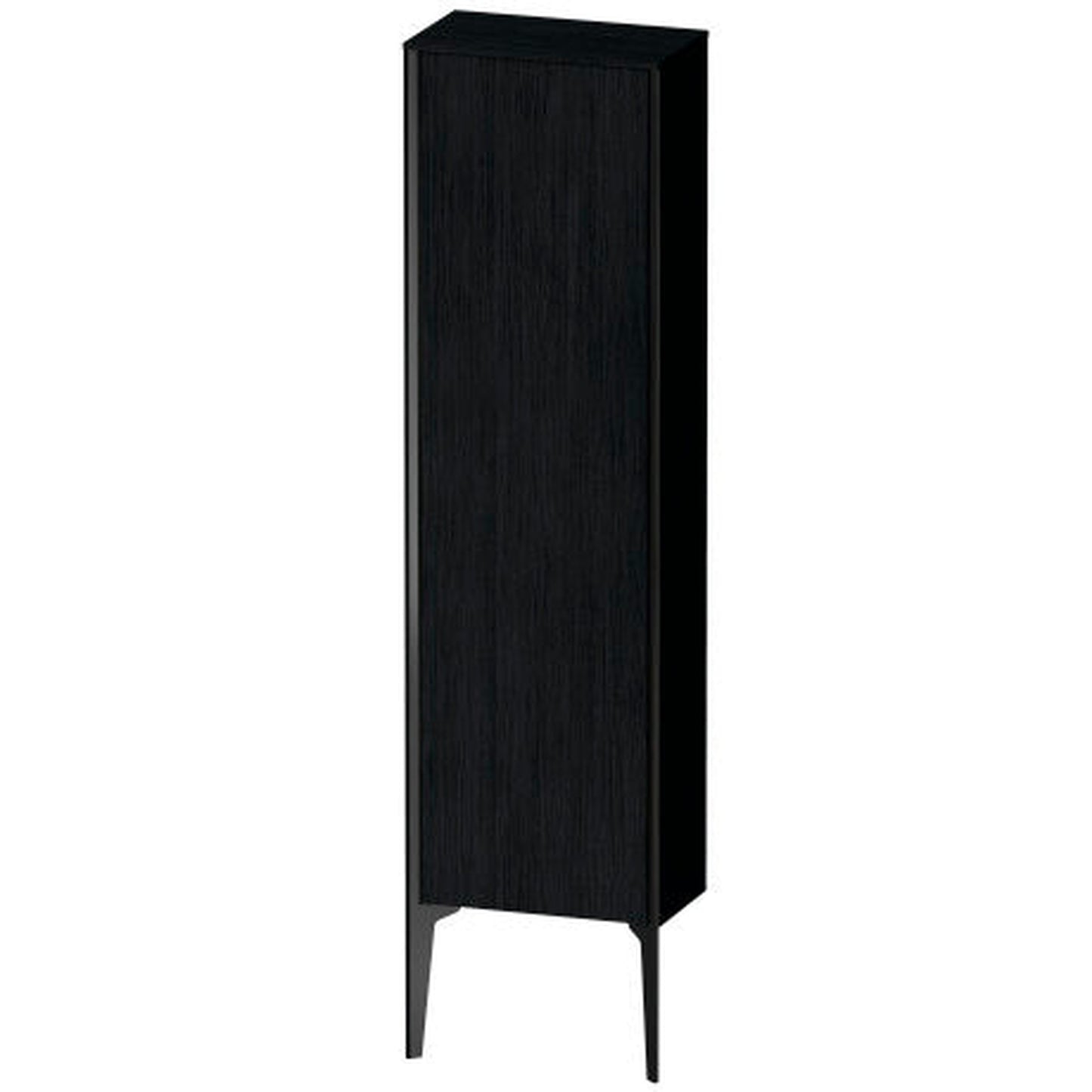 Duravit Xviu 16" x 52" Semi Tall Cabinet With Left Hinge, Black Matt and Oak Black Finish (XV1315LB216)