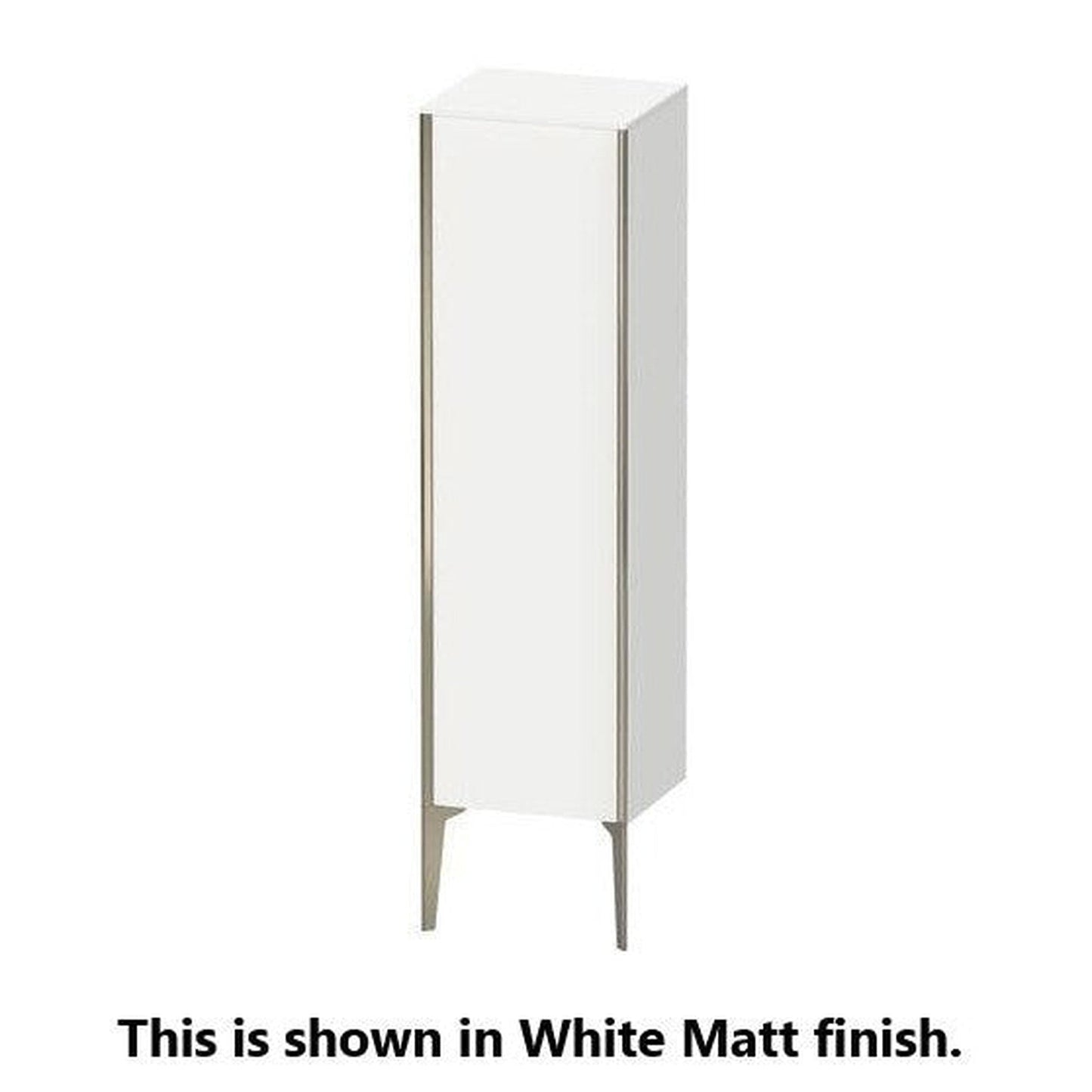 Duravit Xviu 16" x 52" Semi Tall Cabinet With Right Hinge, Black Matt and Pine Terra Finish (XV1325RB251)