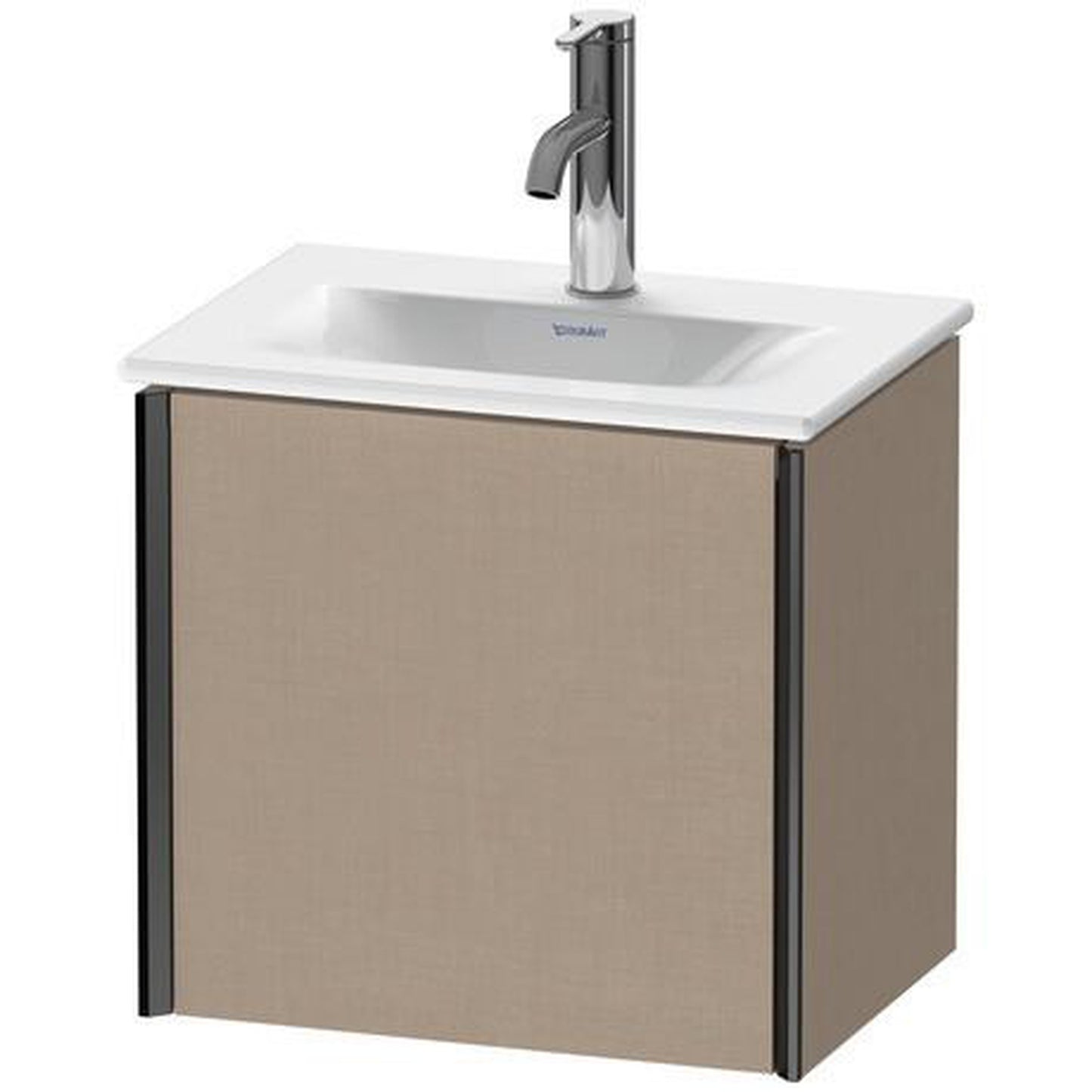 Duravit Xviu 17" x 16" x 12" One Door Wall-Mount Vanity Unit With Left Hinge, Linen (XV4030LB275)