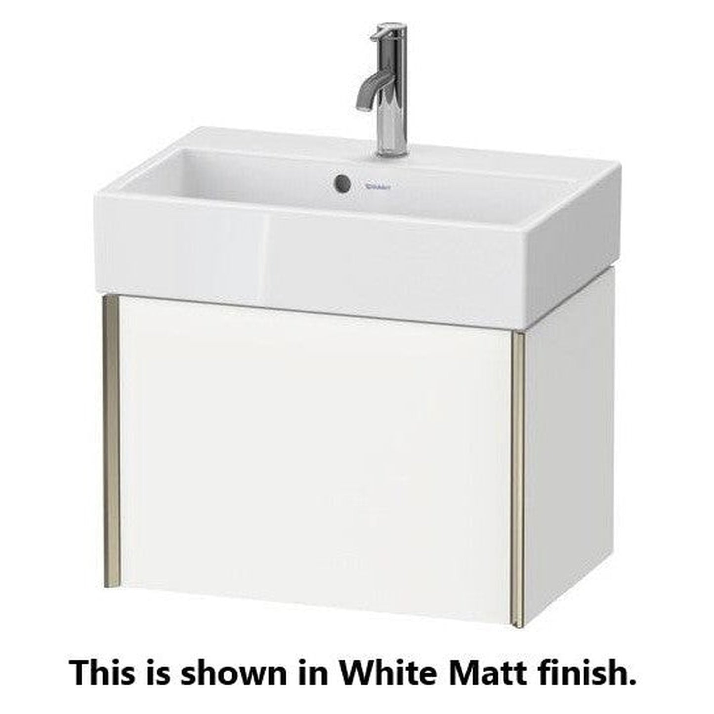 Duravit Xviu 19" x 16" x 18" One Drawer Wall-Mount Vanity Unit, Brushed Oak (XV42330B212)