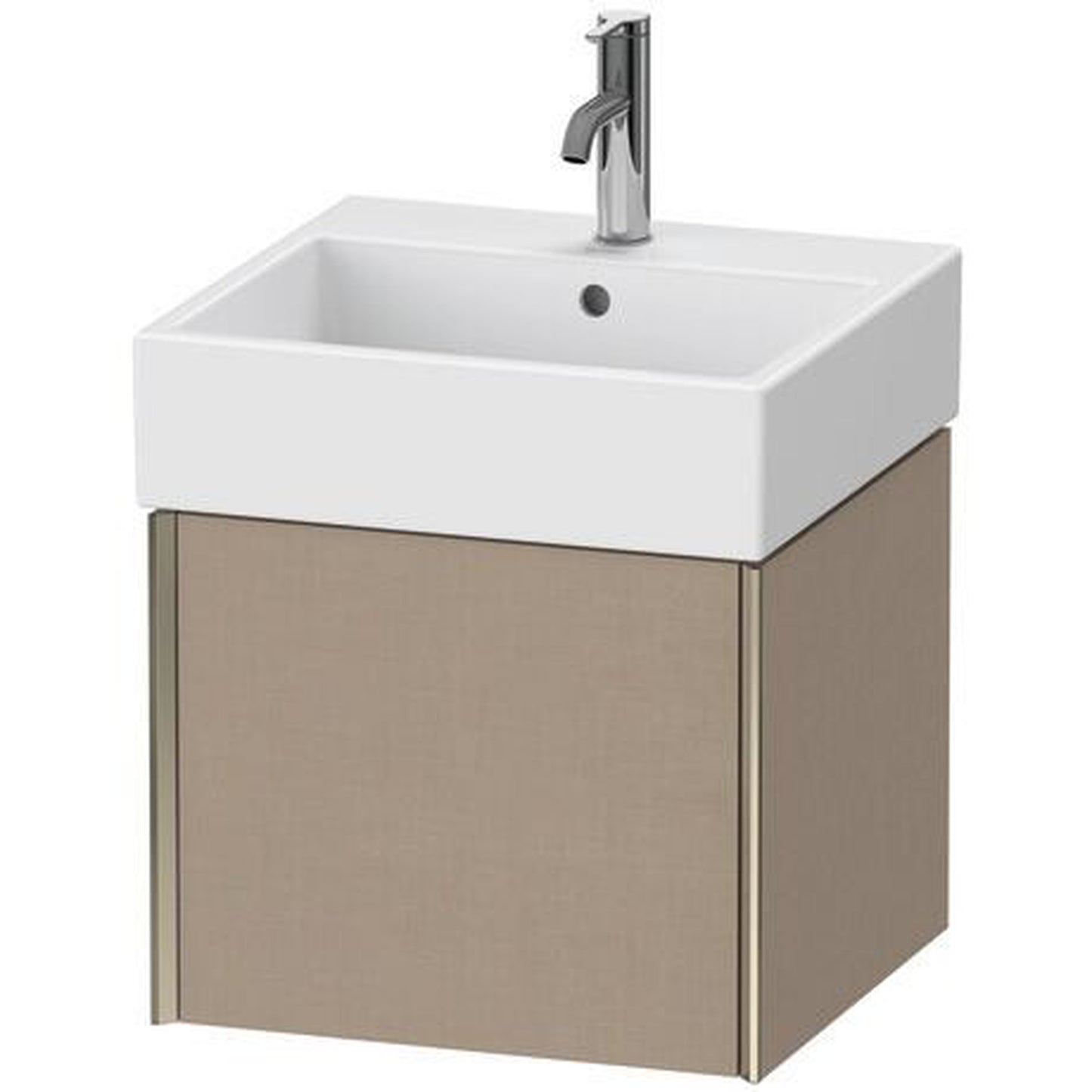 Duravit Xviu 19" x 16" x 18" One Drawer Wall-Mount Vanity Unit, Linen (XV42330B175)