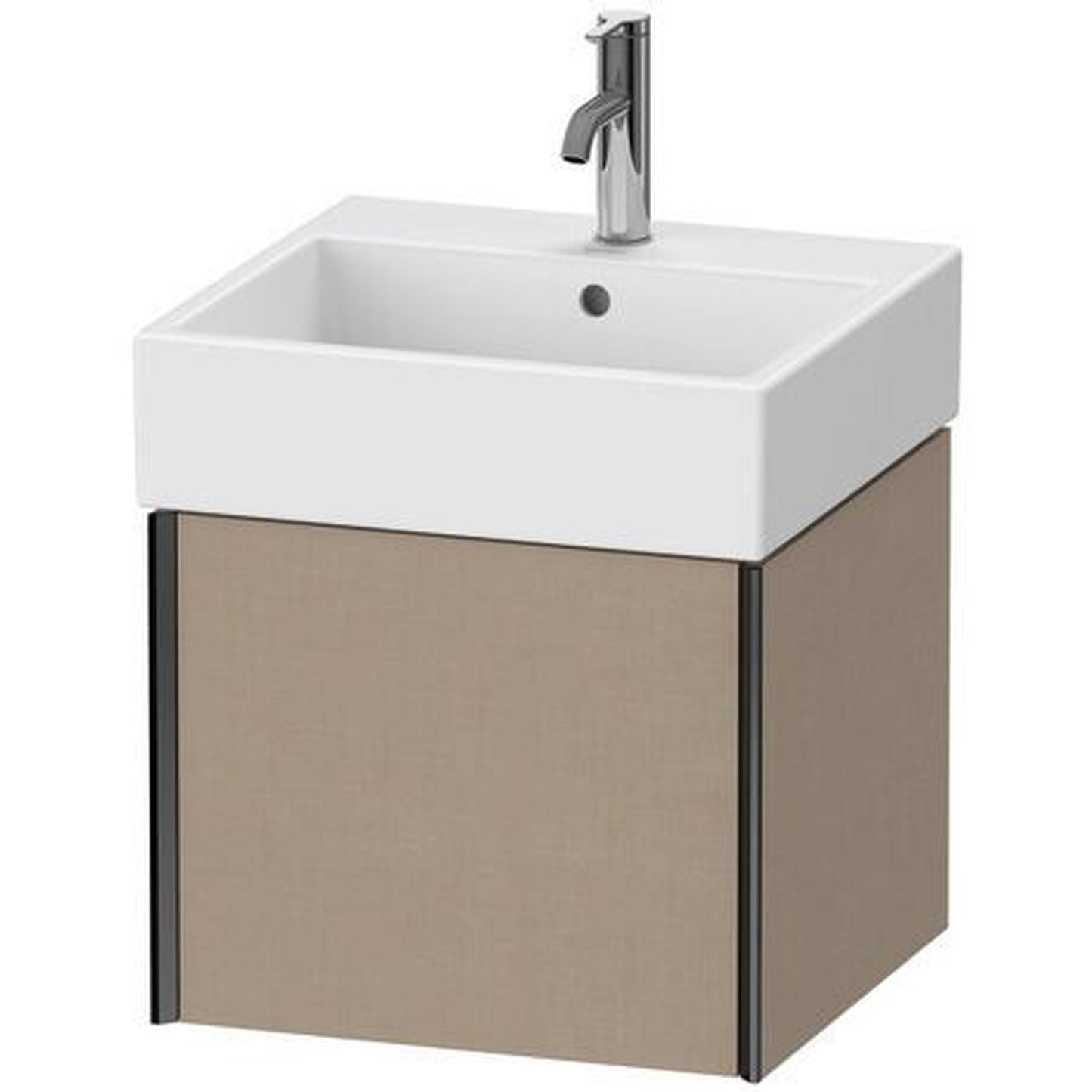 Duravit Xviu 19" x 16" x 18" One Drawer Wall-Mount Vanity Unit, Linen (XV42330B275)