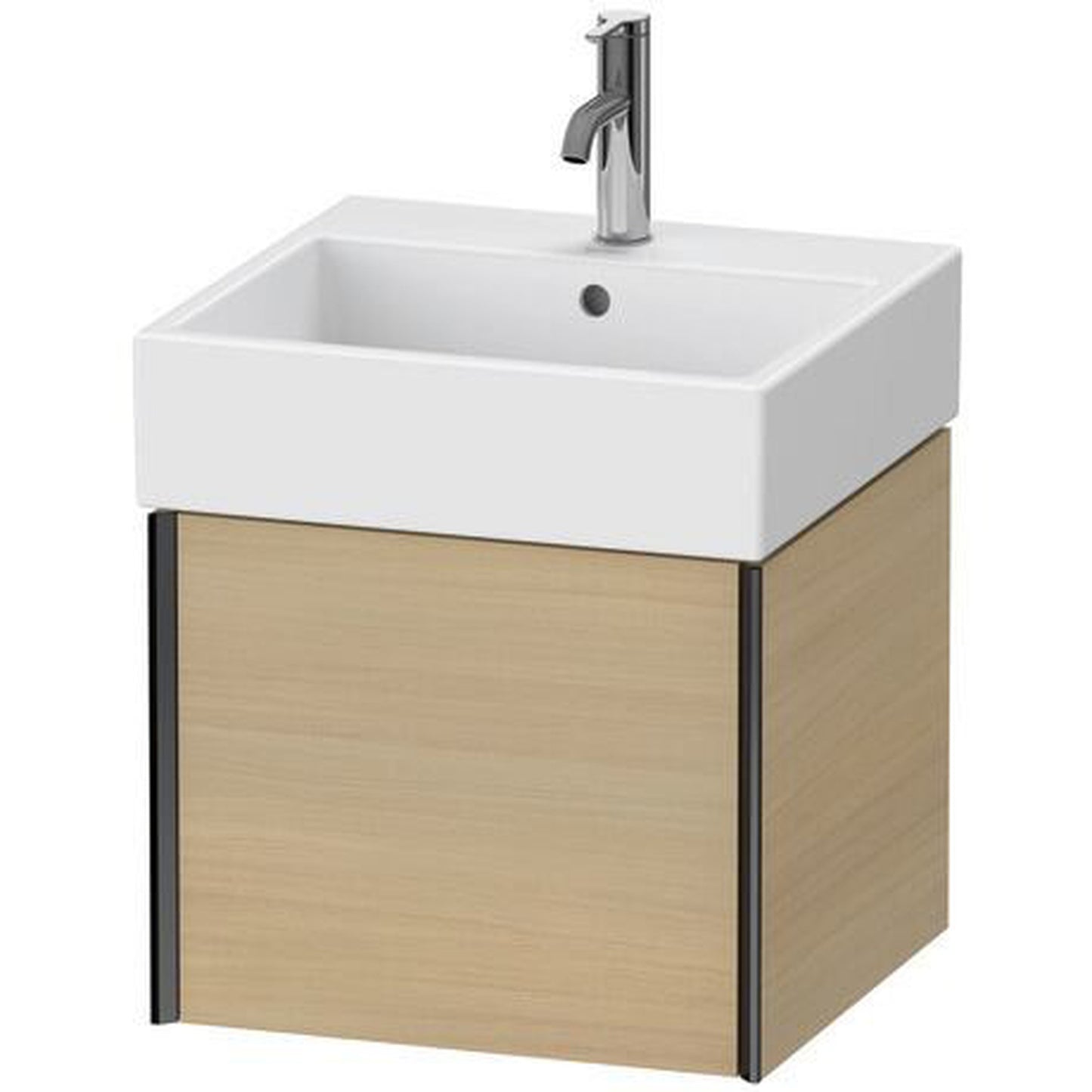 Duravit Xviu 19" x 16" x 18" One Drawer Wall-Mount Vanity Unit, Mediterreanean Oak Real Wood Veneer (XV42330B271)