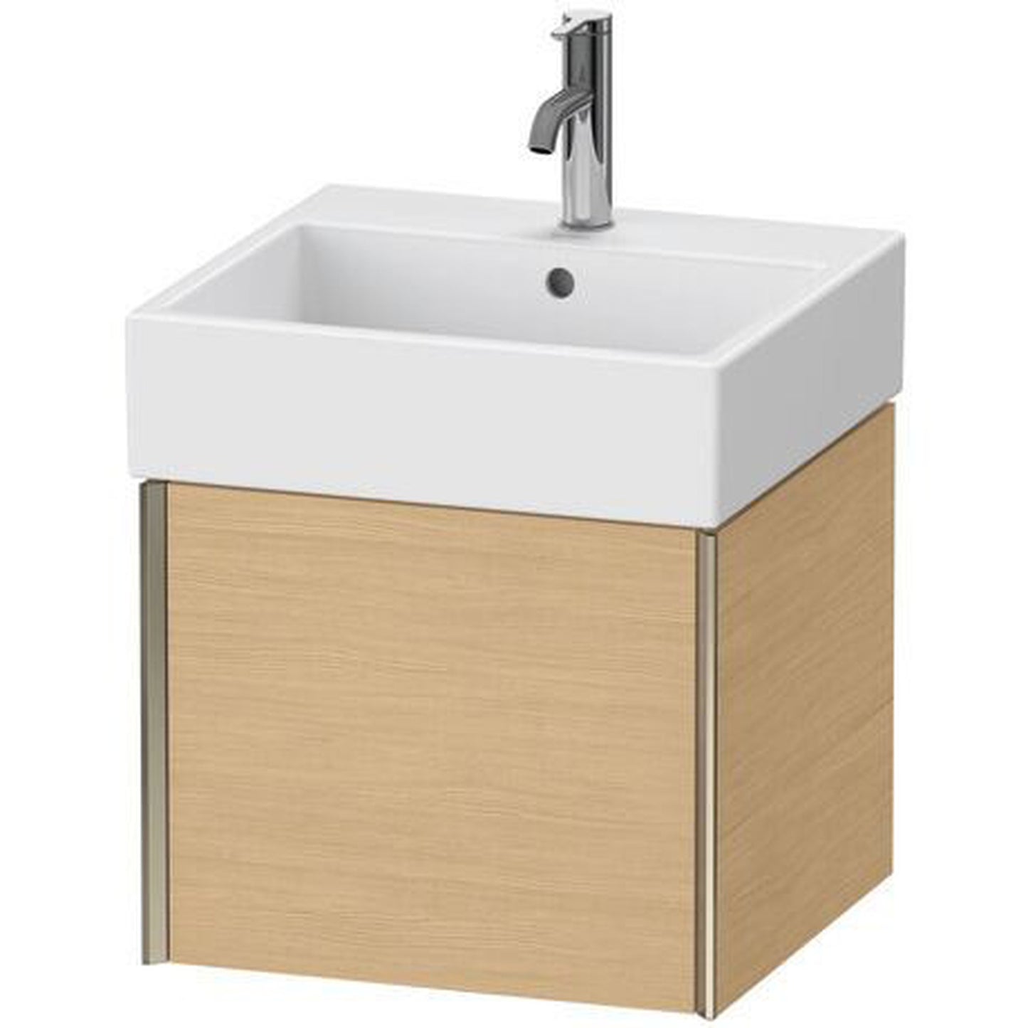 Duravit Xviu 19" x 16" x 18" One Drawer Wall-Mount Vanity Unit, Natural Oak (XV42330B130)