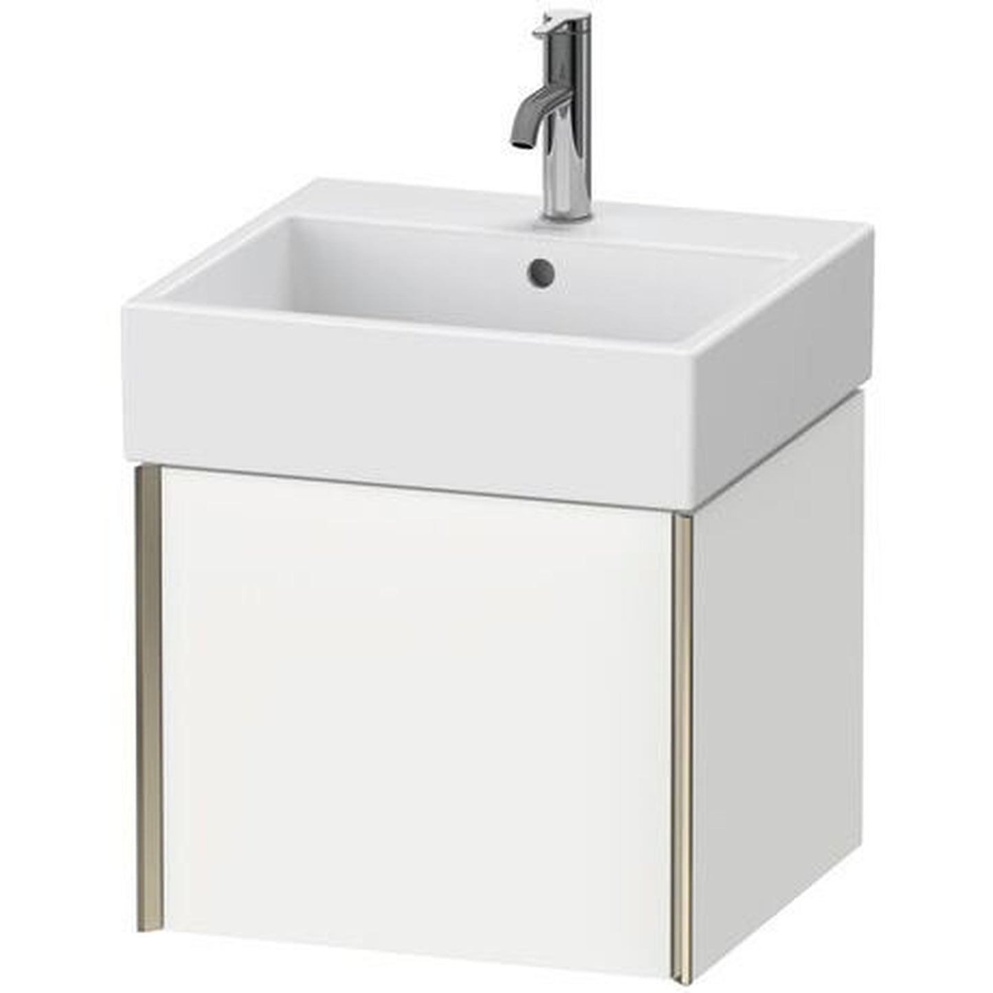 Duravit Xviu 19" x 16" x 18" One Drawer Wall-Mount Vanity Unit, White Matt (XV42330B118)
