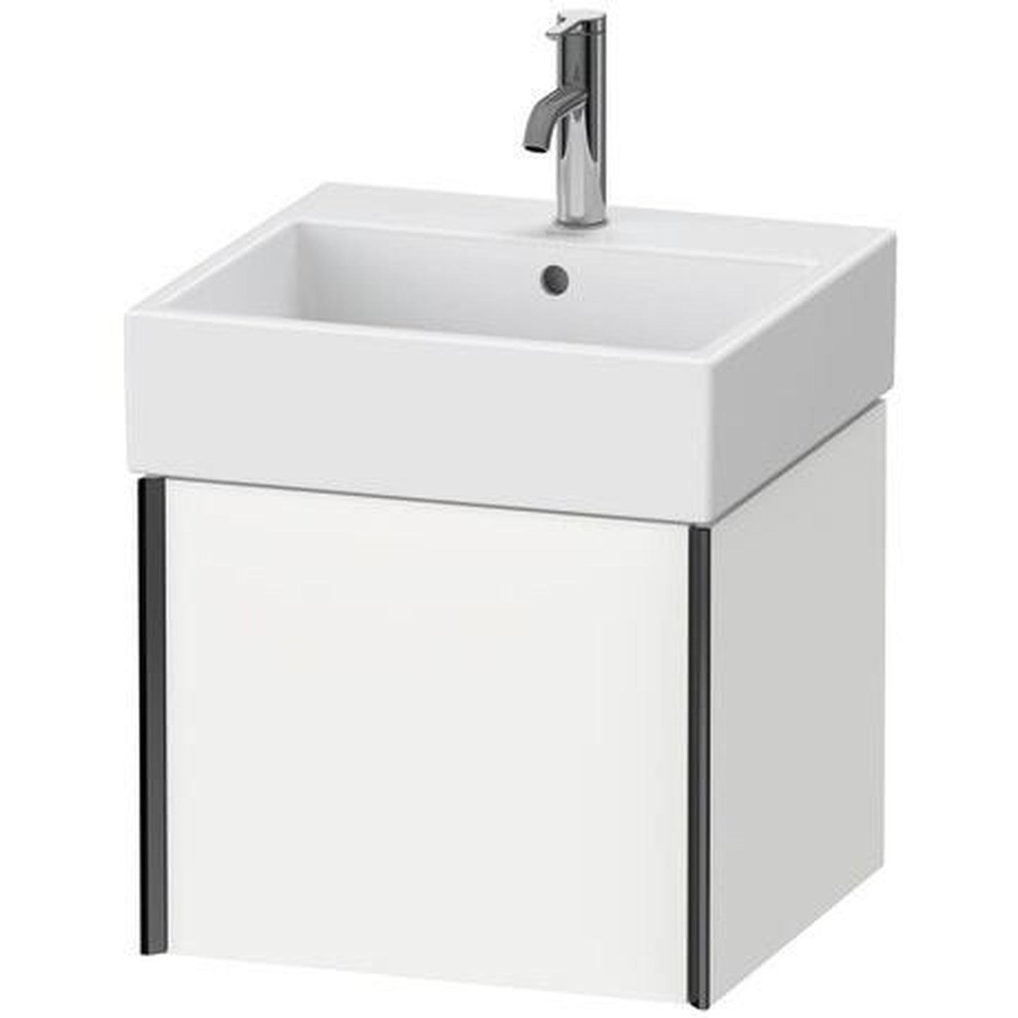 Duravit Xviu 19" x 16" x 18" One Drawer Wall-Mount Vanity Unit, White Matt (XV42330B218)