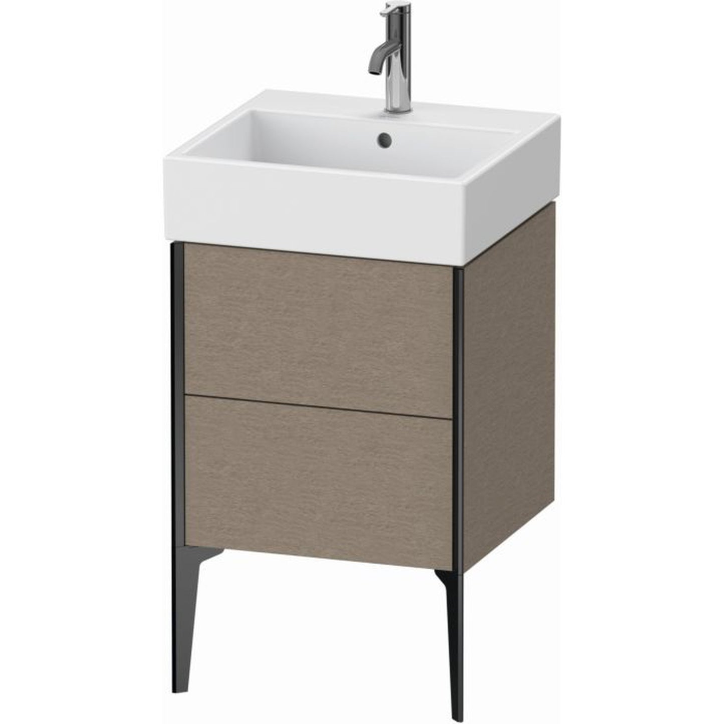 Duravit Xviu 19" x 19" x 18" Two Drawer Floorstanding Vanity Unit, Cashmere Oak (XV45330B211)
