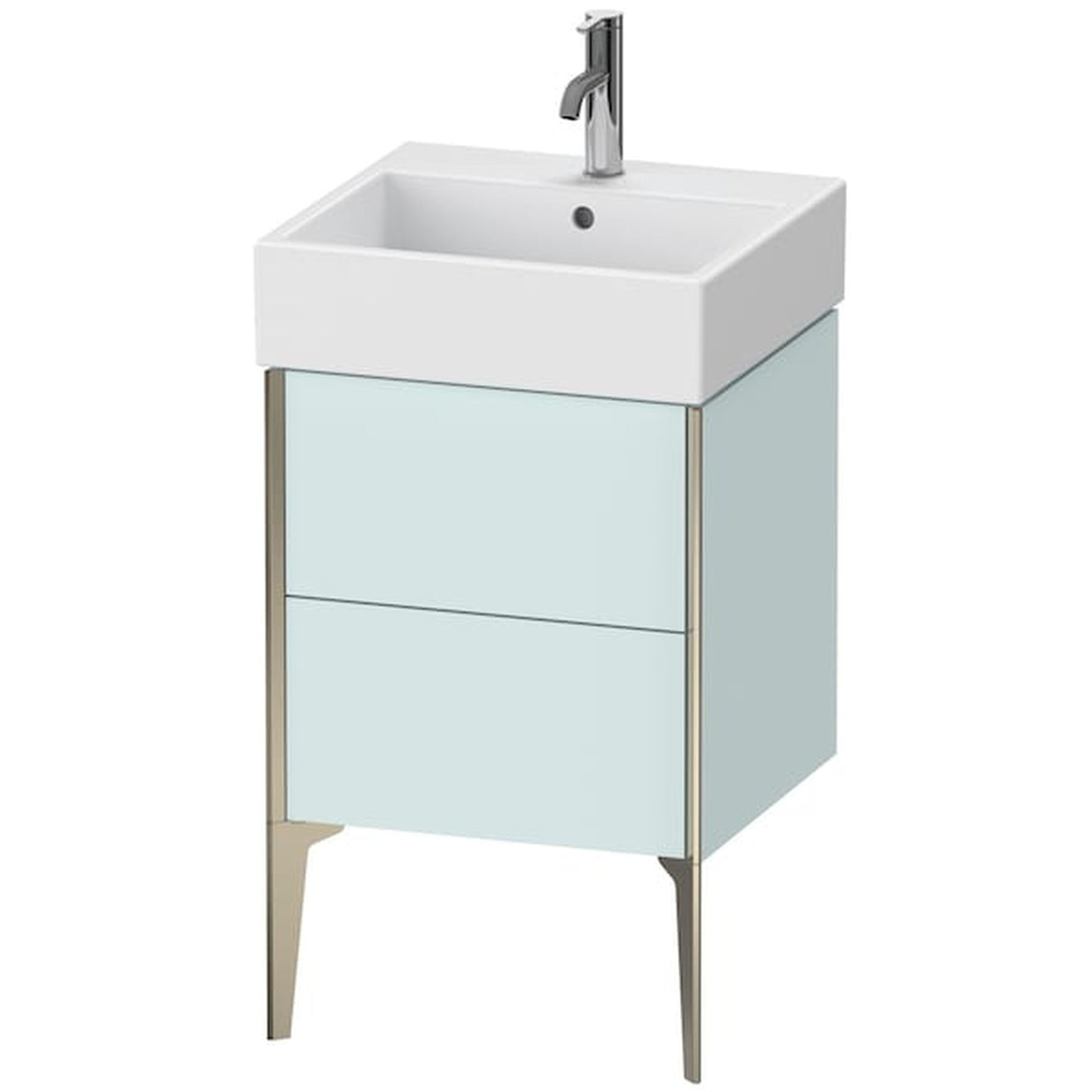 Duravit Xviu 19" x 19" x 18" Two Drawer Floorstanding Vanity Unit, Light Blue (XV45330B109)