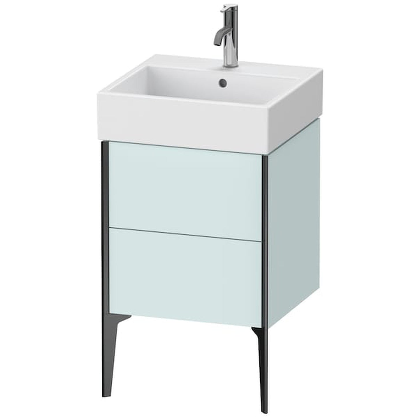 Duravit Xviu 19" x 19" x 18" Two Drawer Floorstanding Vanity Unit, Light Blue (XV45330B209)