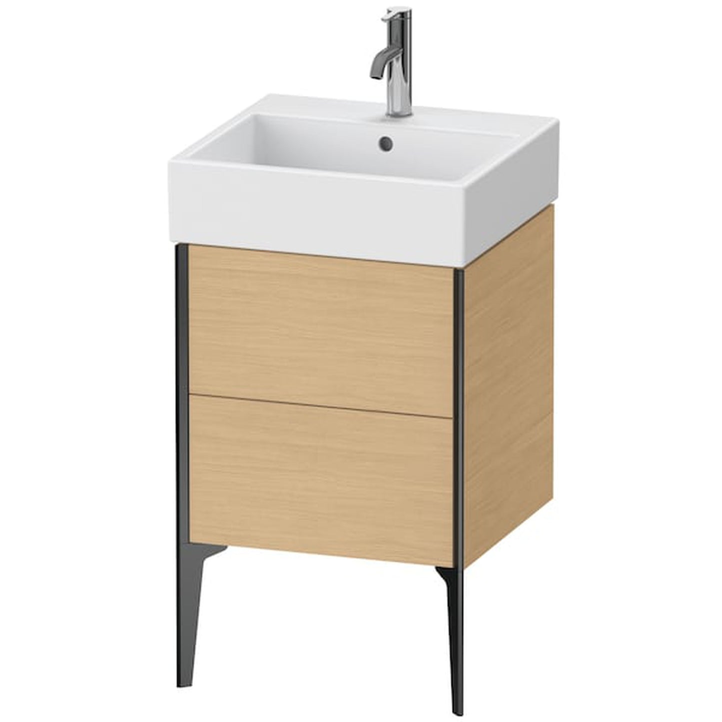 Duravit Xviu 19" x 19" x 18" Two Drawer Floorstanding Vanity Unit, Natural Oak (XV45330B230)