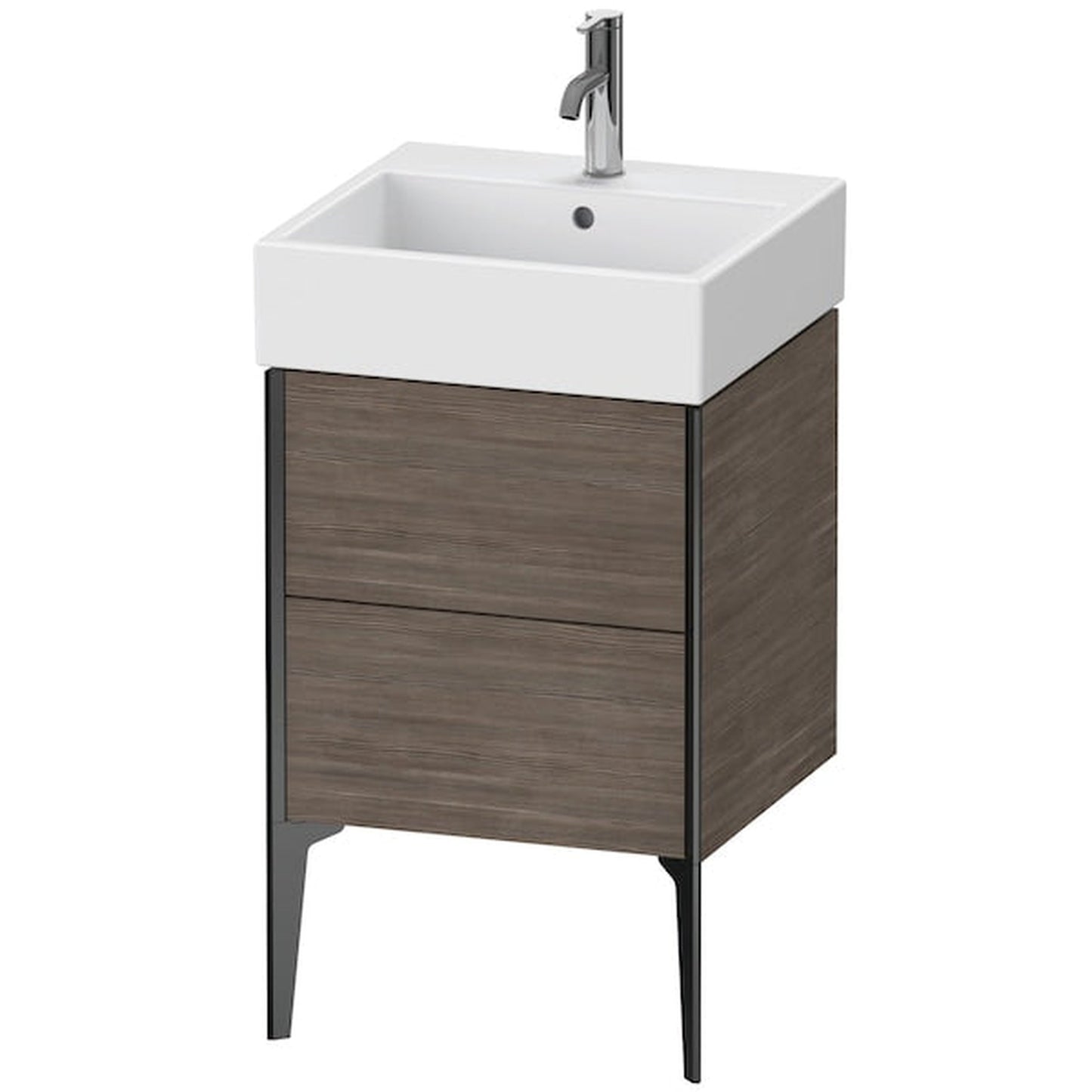 Duravit Xviu 19" x 19" x 18" Two Drawer Floorstanding Vanity Unit, Pine Terra (XV45330B251)