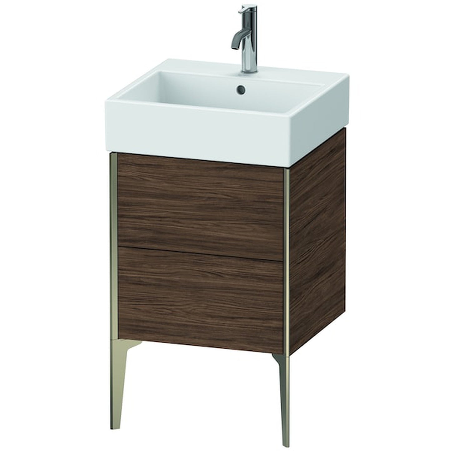 Duravit Xviu 19" x 19" x 18" Two Drawer Floorstanding Vanity Unit, Taupe Matt (XV45330B291)