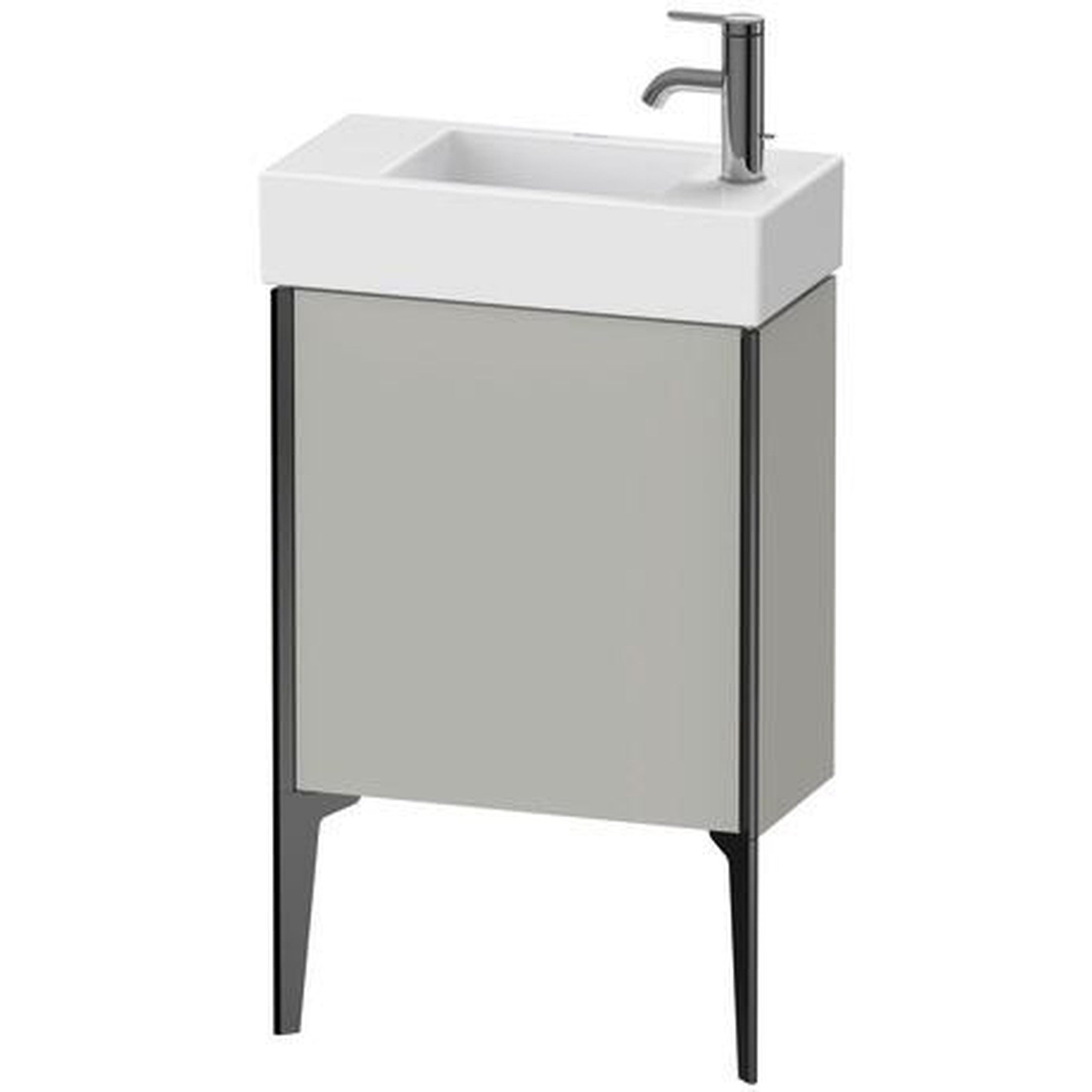 Duravit Xviu 19" x 19" x 9" One Door Floorstanding Vanity Unit With Ri