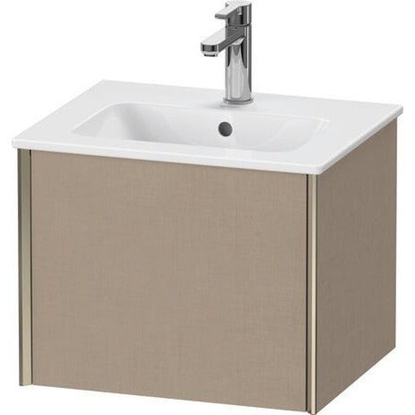 Duravit Xviu 20" x 16" x 17" One Drawer Wall-Mount Vanity Unit, Linen (XV42150B175)