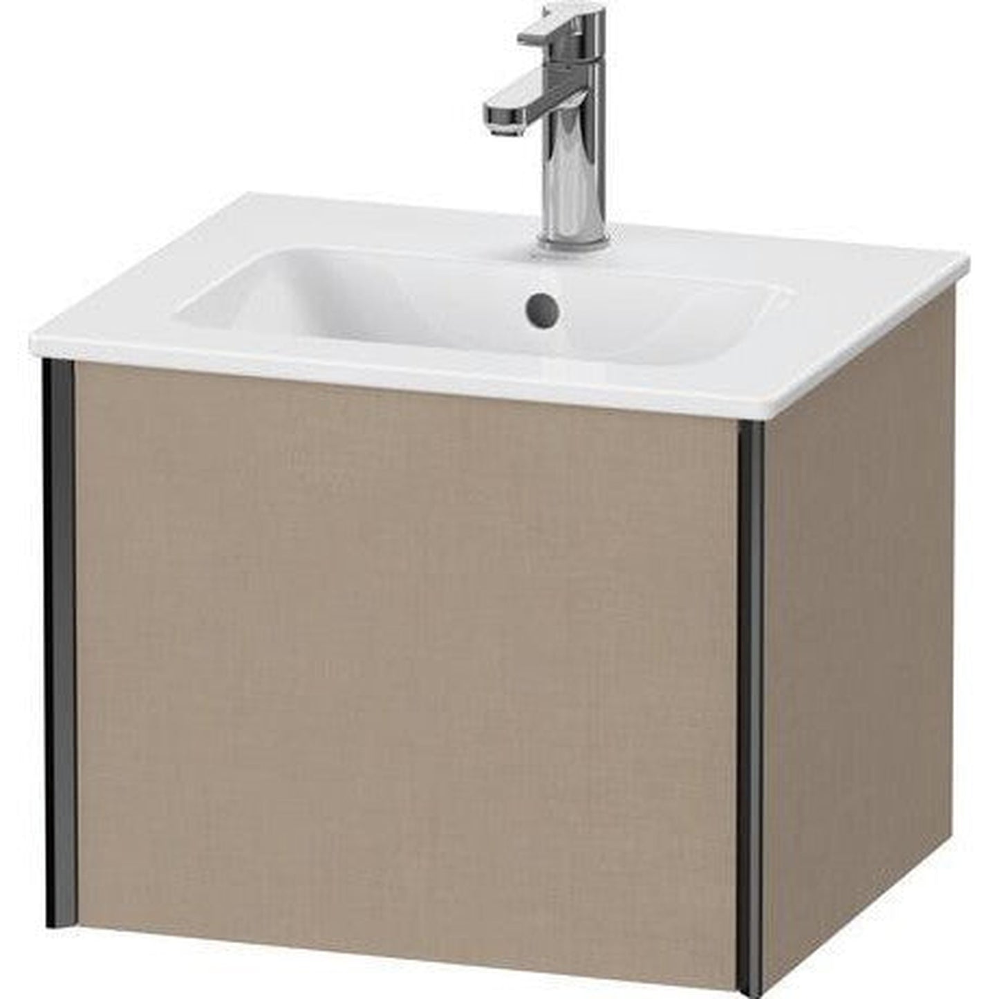 Duravit Xviu 20" x 16" x 17" One Drawer Wall-Mount Vanity Unit, Linen (XV42150B275)