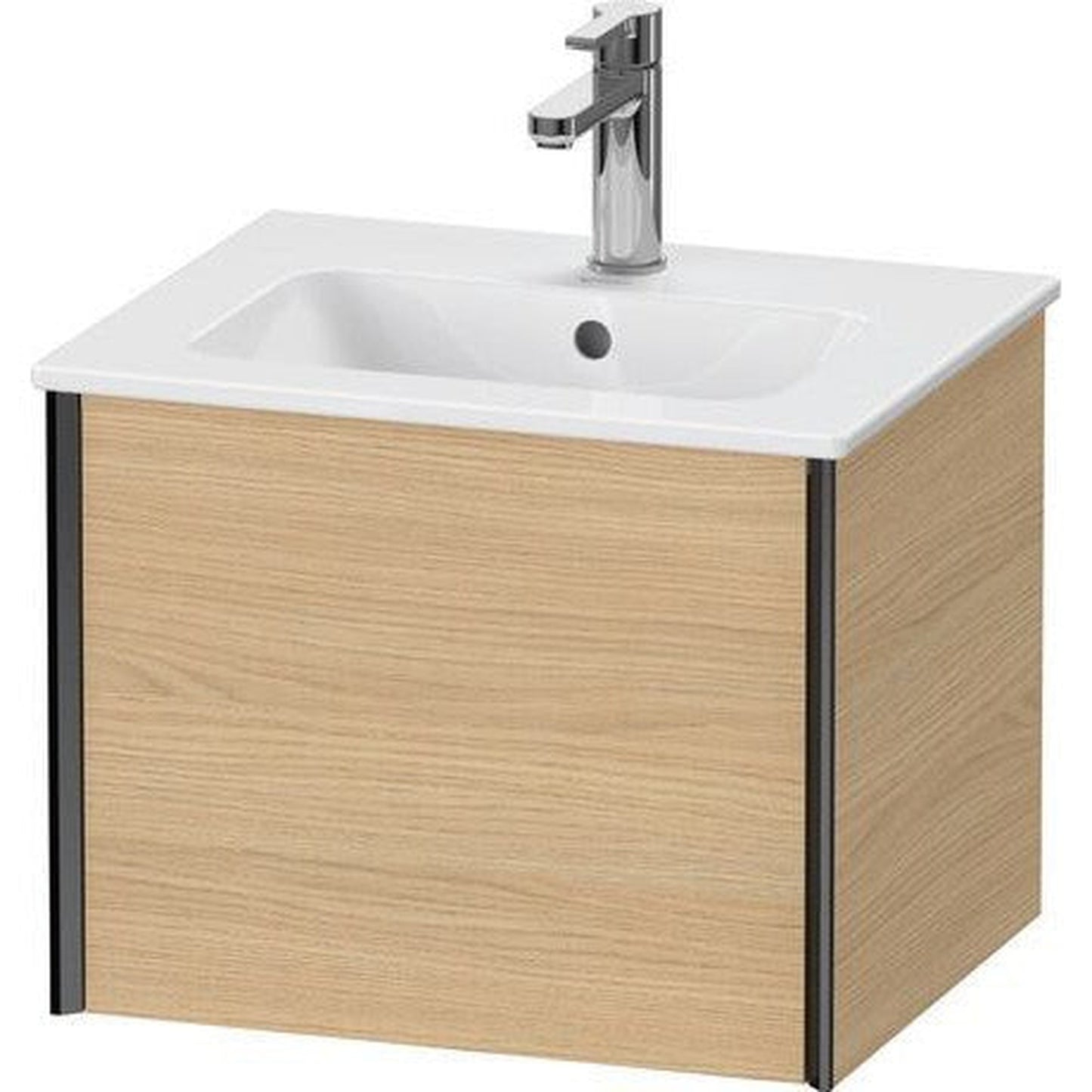 Duravit Xviu 20" x 16" x 17" One Drawer Wall-Mount Vanity Unit, Natural Oak (XV42150B230)