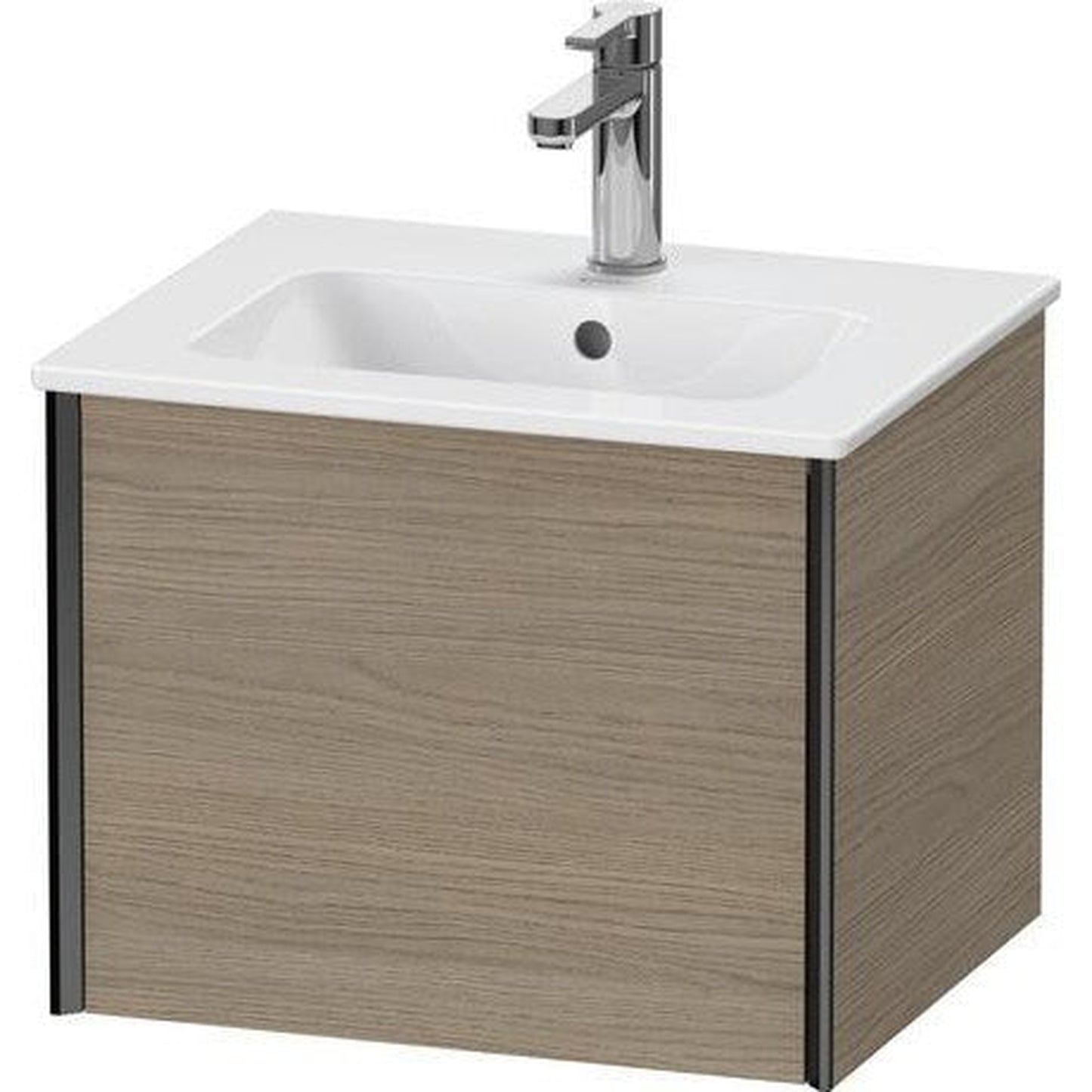 Duravit Xviu 20" x 16" x 17" One Drawer Wall-Mount Vanity Unit, Oak Terra (XV42150B235)
