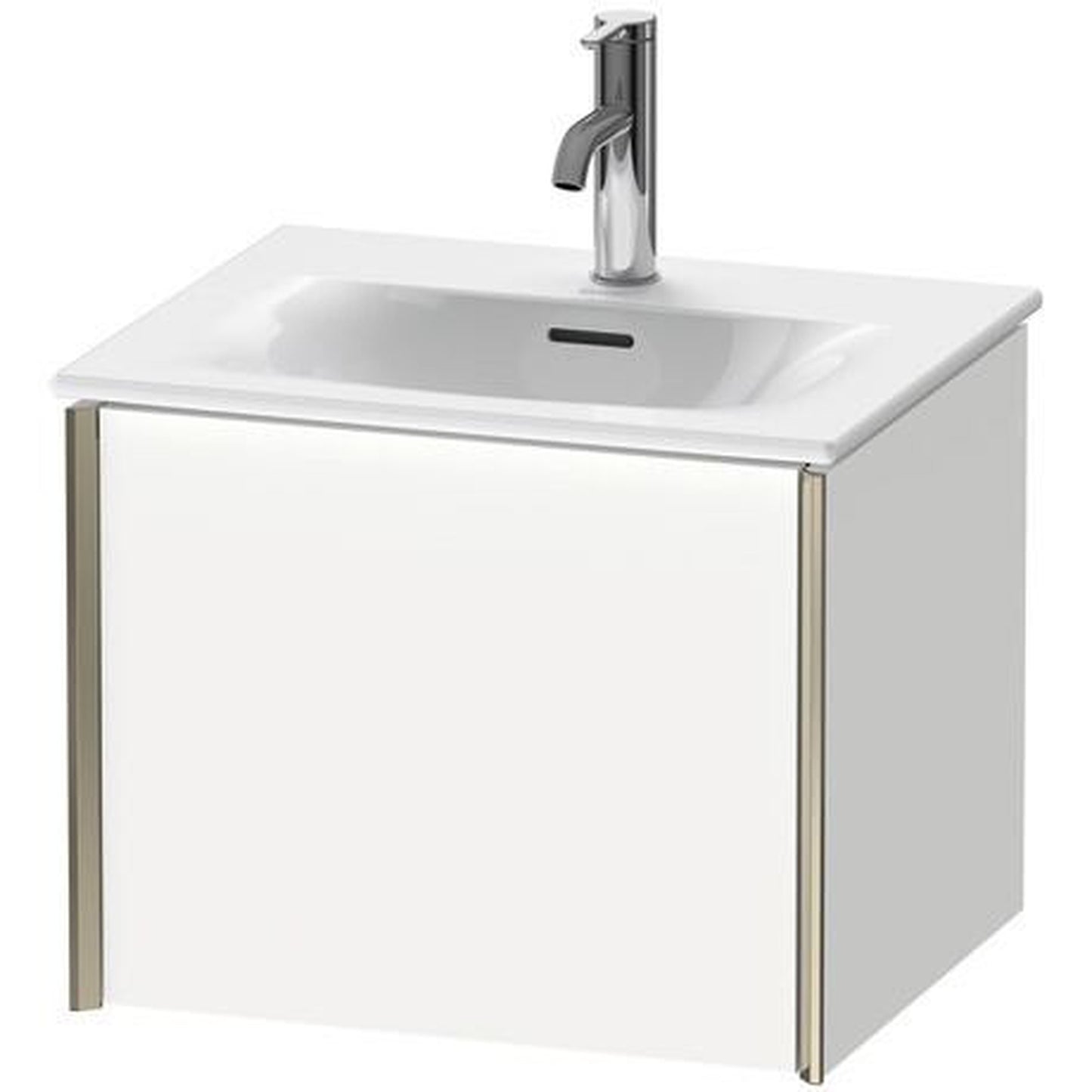 Duravit Xviu 20" x 16" x 17" One Drawer Wall-Mount Vanity Unit, White Matt (XV40310B118)