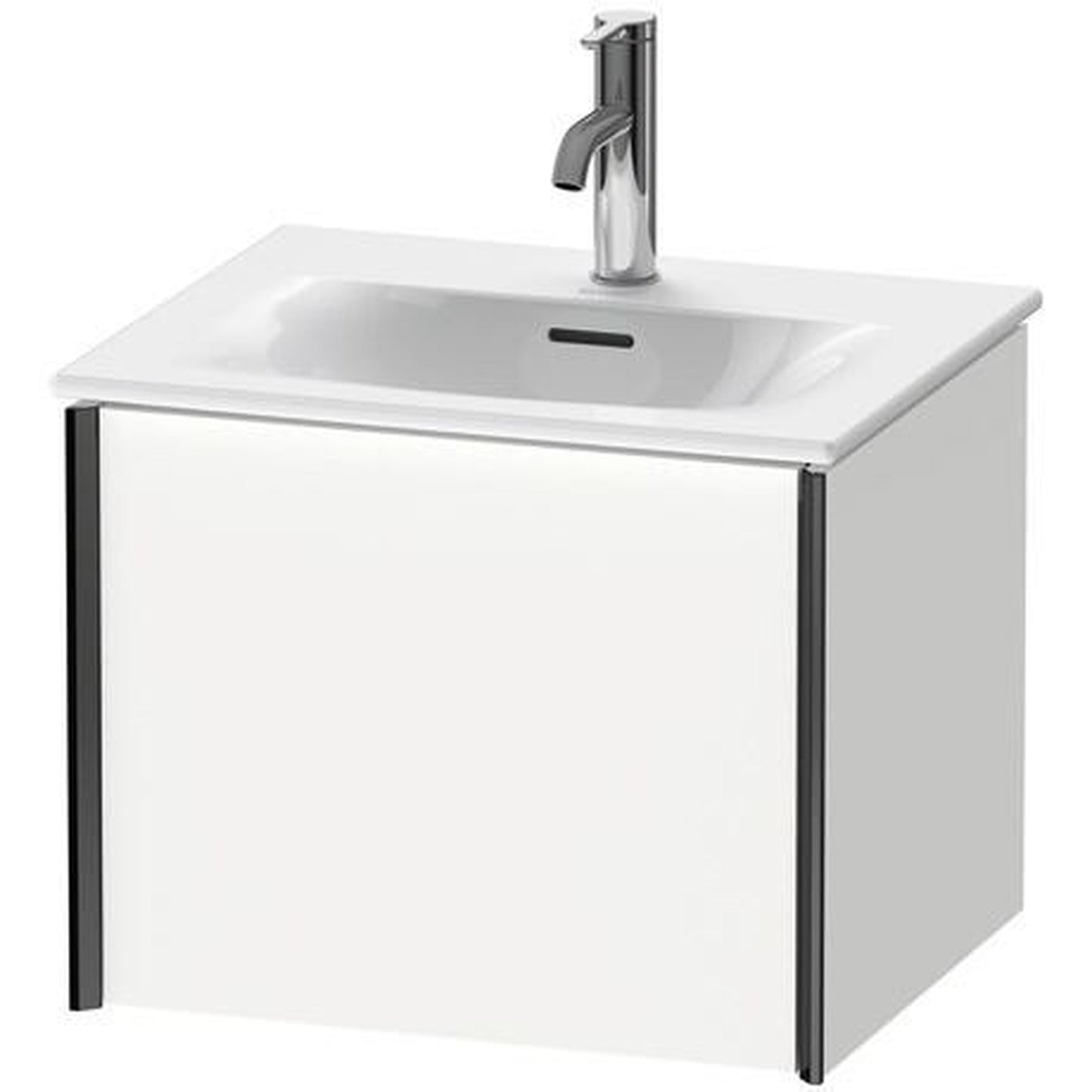 Duravit Xviu 20" x 16" x 17" One Drawer Wall-Mount Vanity Unit, White Matt (XV40310B218)