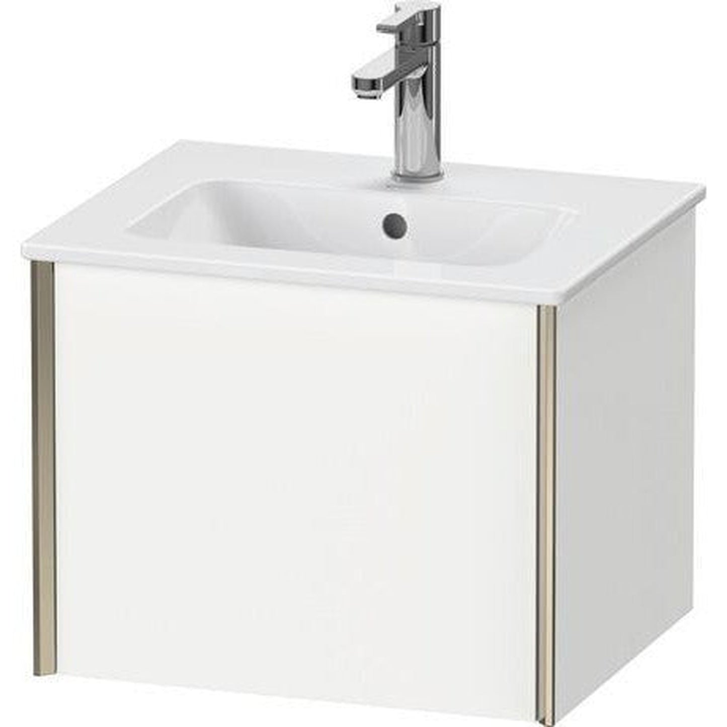 Duravit Xviu 20" x 16" x 17" One Drawer Wall-Mount Vanity Unit, White Matt (XV42150B118)