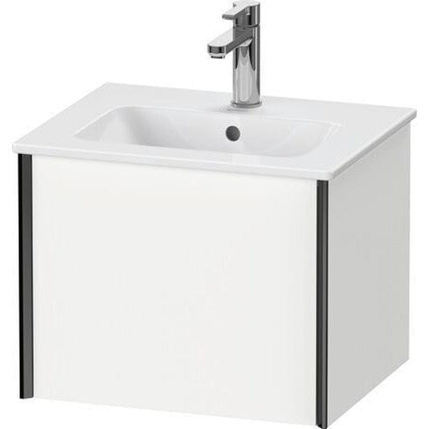 Duravit Xviu 20" x 16" x 17" One Drawer Wall-Mount Vanity Unit, White Matt (XV42150B218)