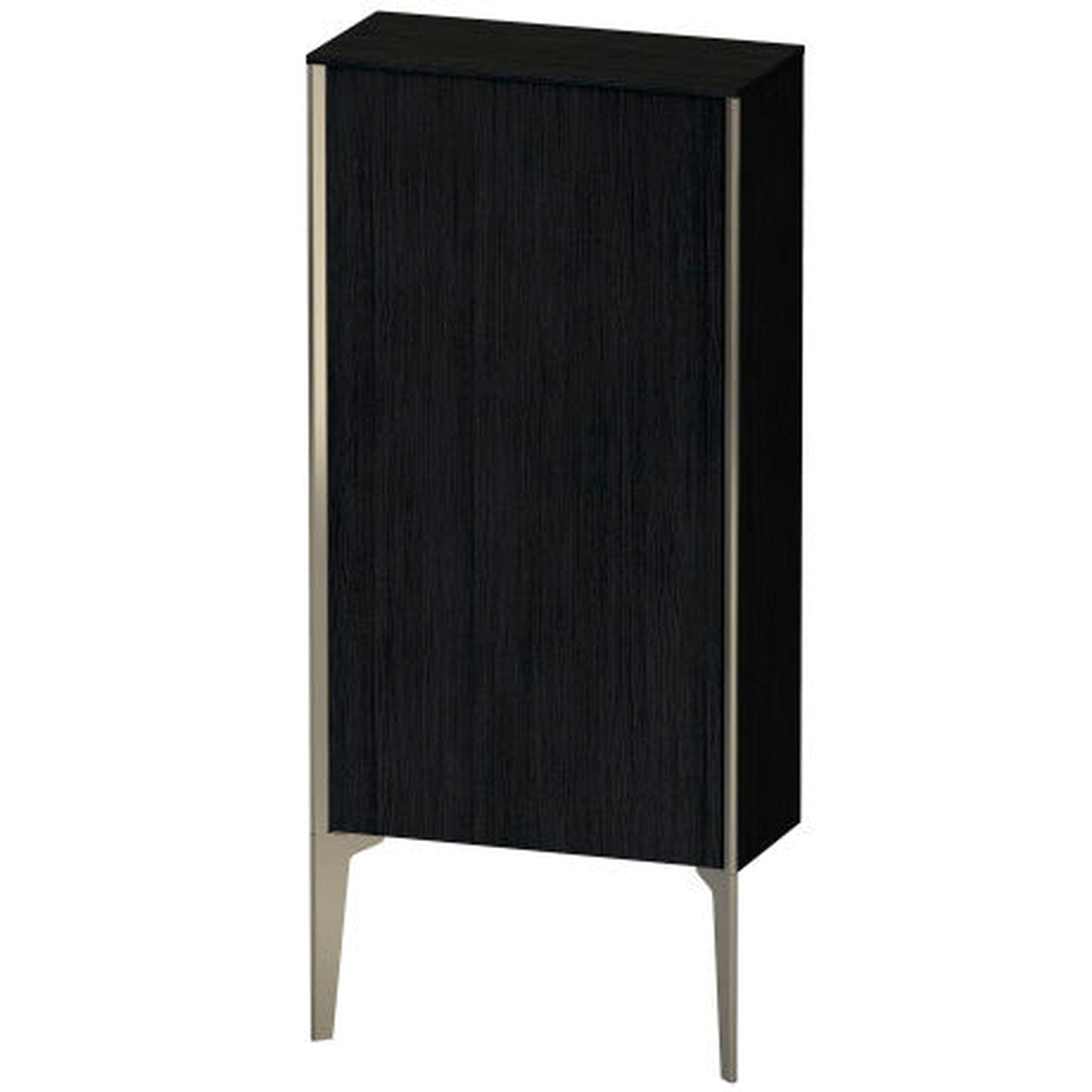 Duravit Xviu 20" x 35" Semi Tall Cabinet With Right Hinge, Champagne Matt and Oak Black Finish (XV1306-RB)