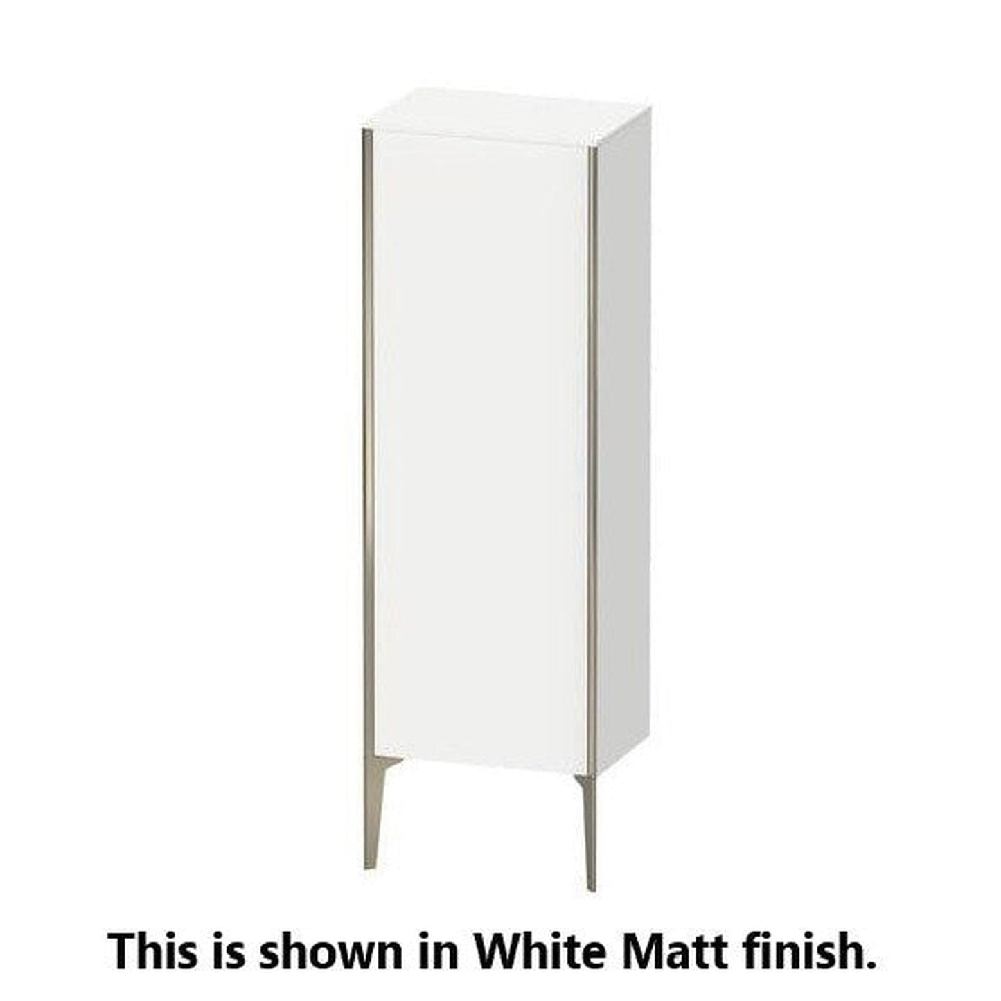Duravit Xviu 20" x 52" Semi Tall Cabinet With Left Hinge, Black Matt and European Oak Finish (XV1326LB252)