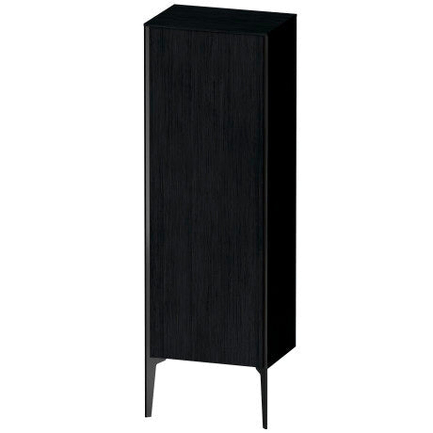 Duravit Xviu 20" x 52" Semi Tall Cabinet With Left Hinge, Black Matt and Oak Black Finish (XV1326LB216)