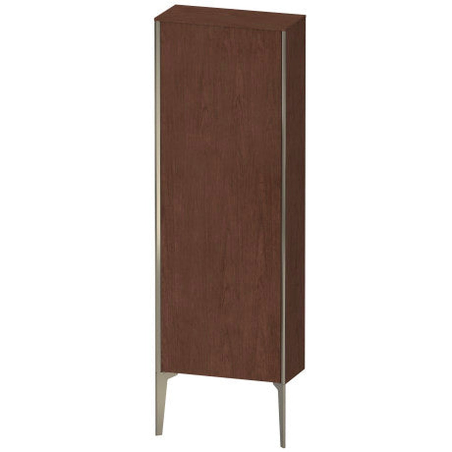 Duravit Xviu 20" x 52" Semi Tall Cabinet With Left Hinge, Champagne Matt and American Walnut Finish (XV1316LB113)