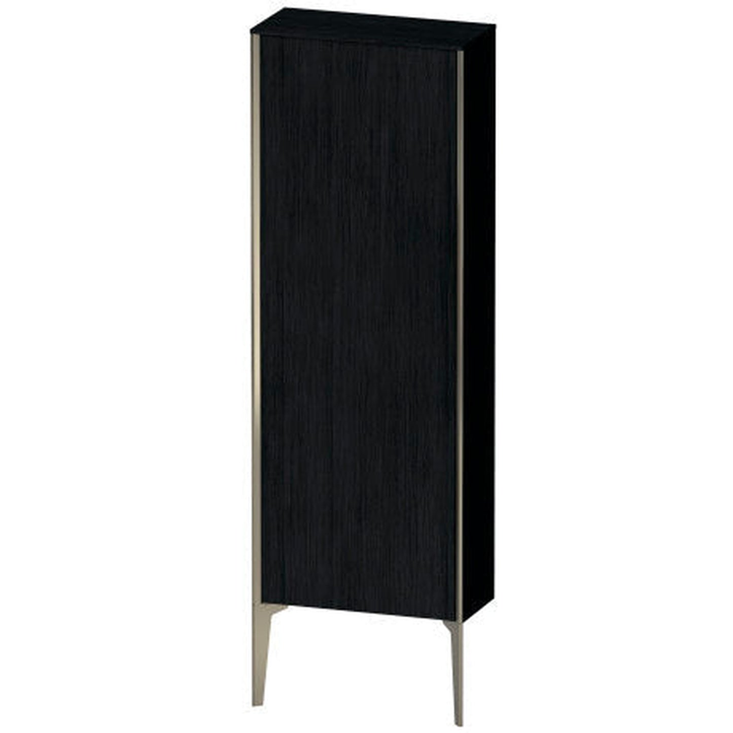 Duravit Xviu 20" x 52" Semi Tall Cabinet With Left Hinge, Champagne Matt and Oak Black Finish (XV1316LB116)